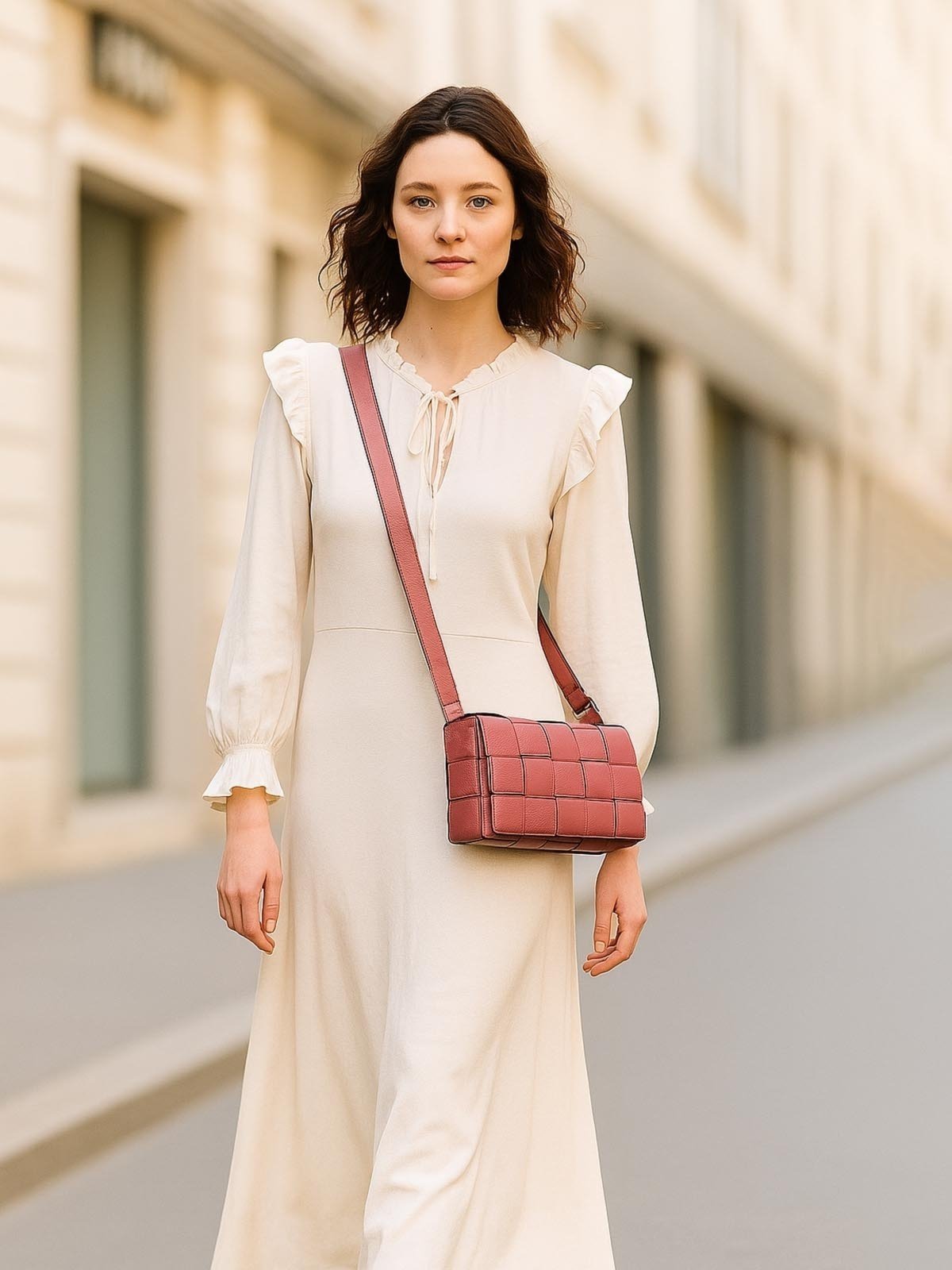 Bolsa de Couro Griffazzi Rose