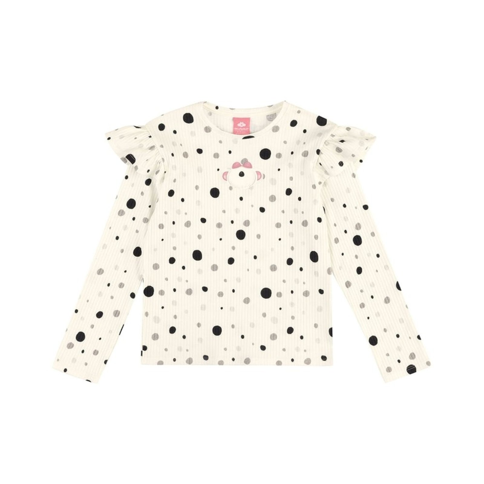 Infantil - Blusa Manga Longa Canelada Menina Lilica Ripilica