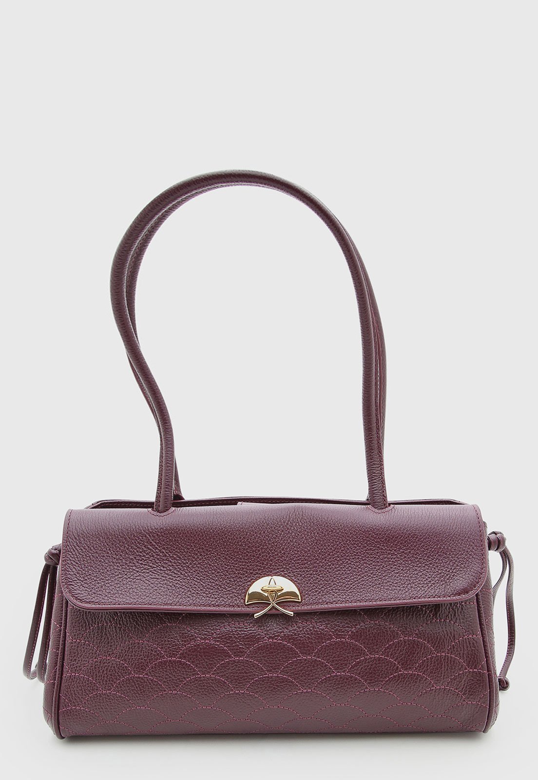 Bolsa Feminina Luiza Barcelos Couro Viena Vinho