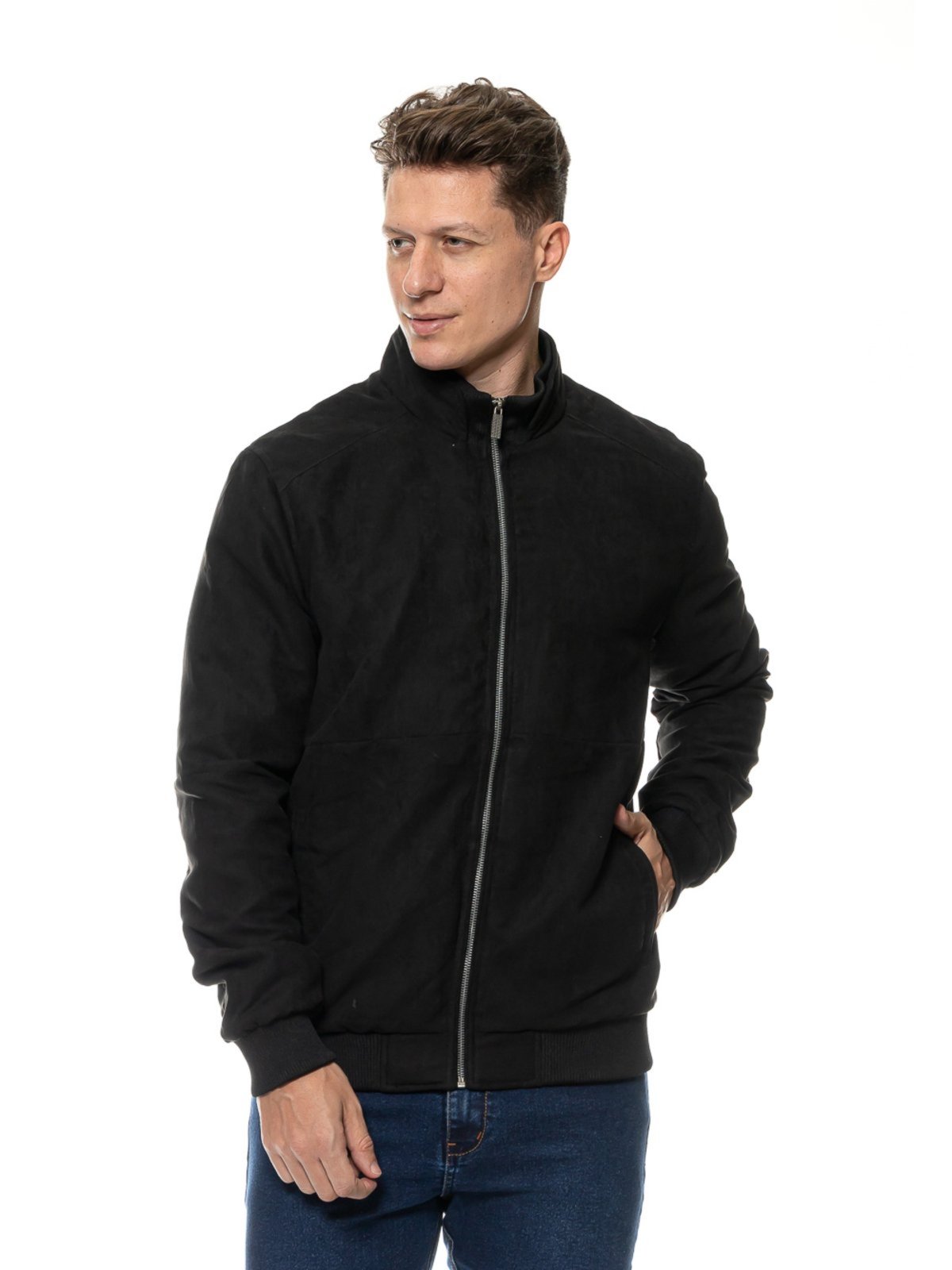 Jaqueta Masculina Suede Crocker