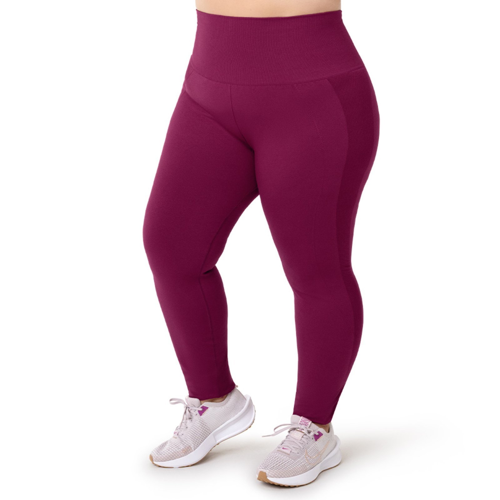Calça Legging Fitness Plus High Rise Marsala Zee Rucci