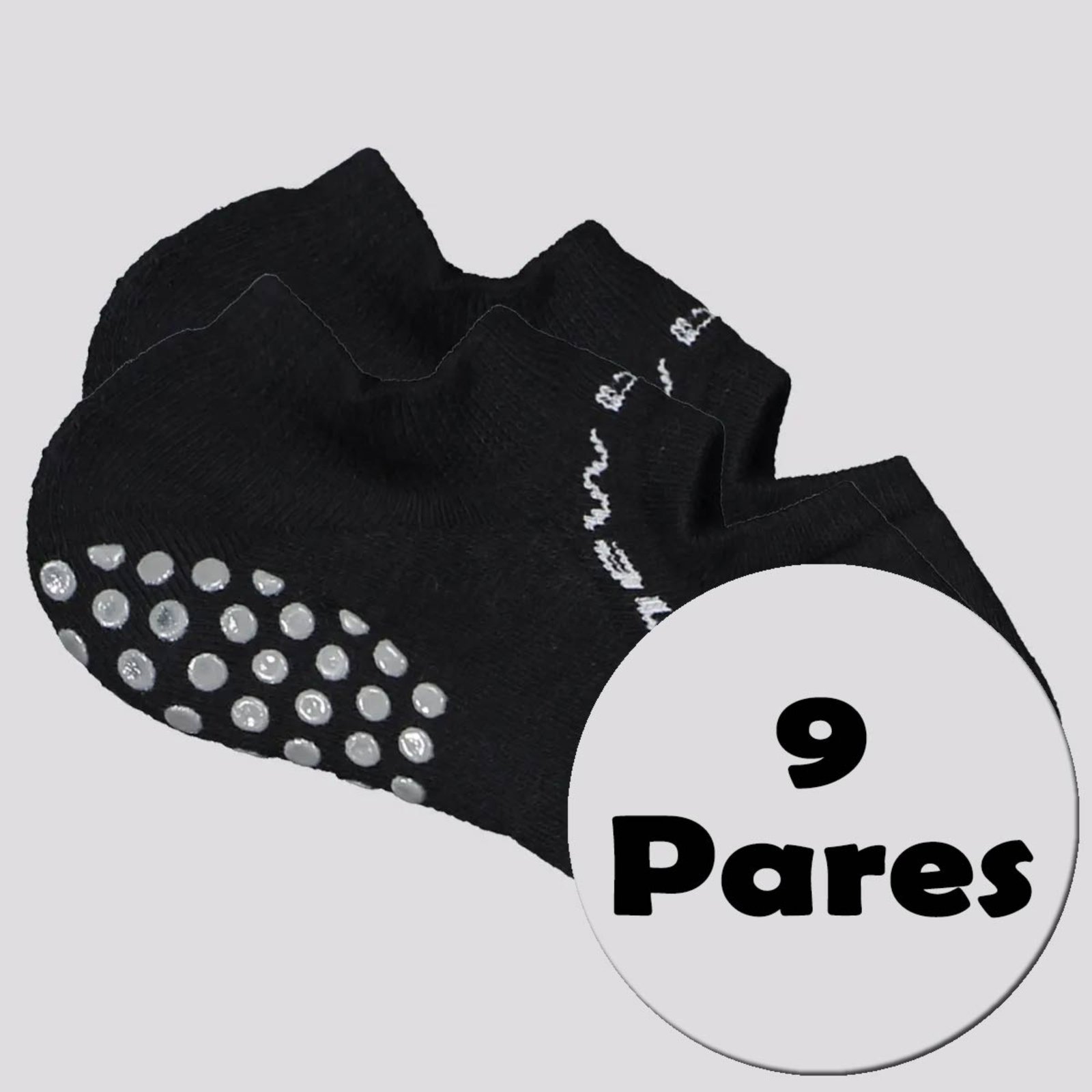 Vista 2 Kit Meia New Balance 9 Pares Sapatilha Feminina Preta New Balance preto
