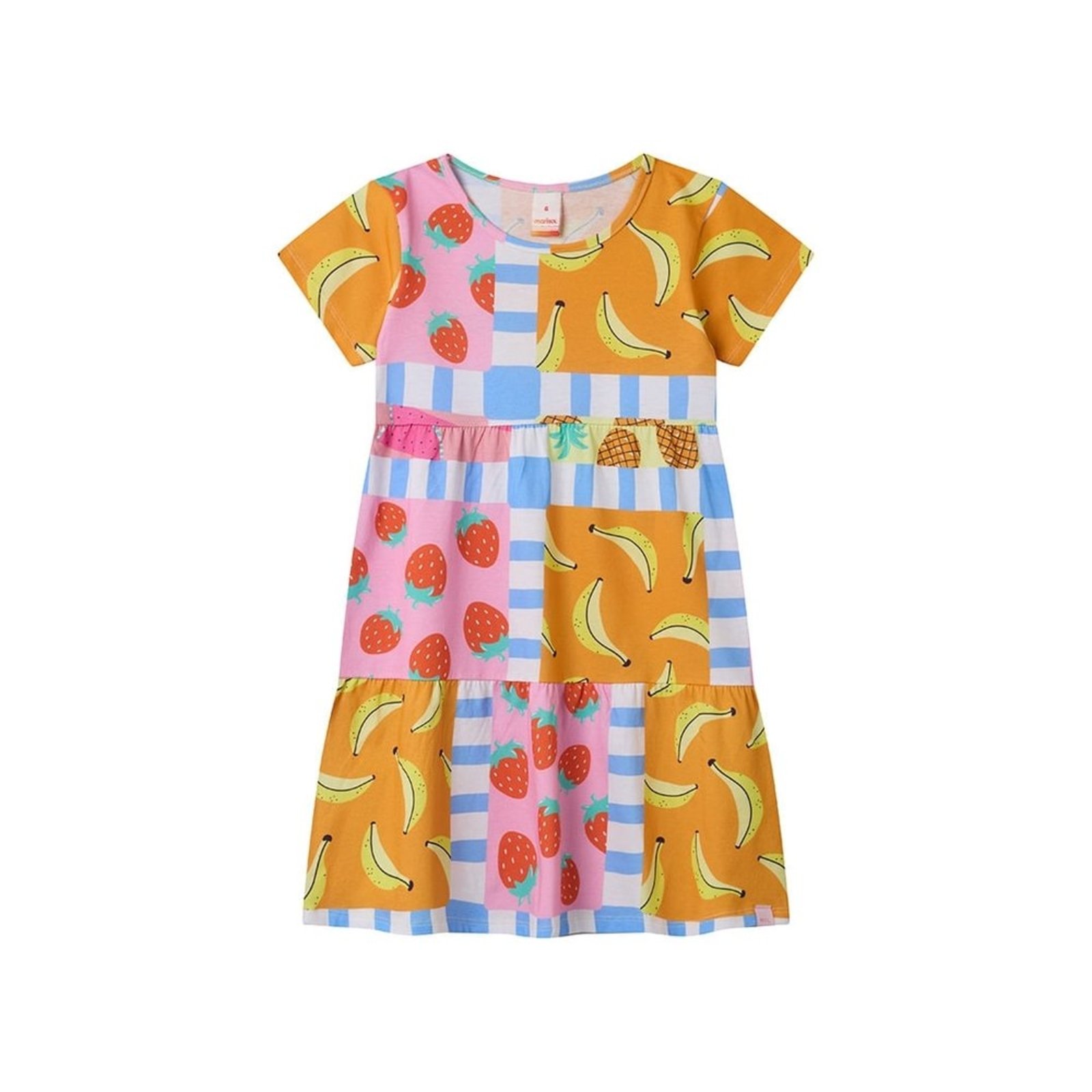 Infantil - Vestido Estampado Curto Menina Marisol