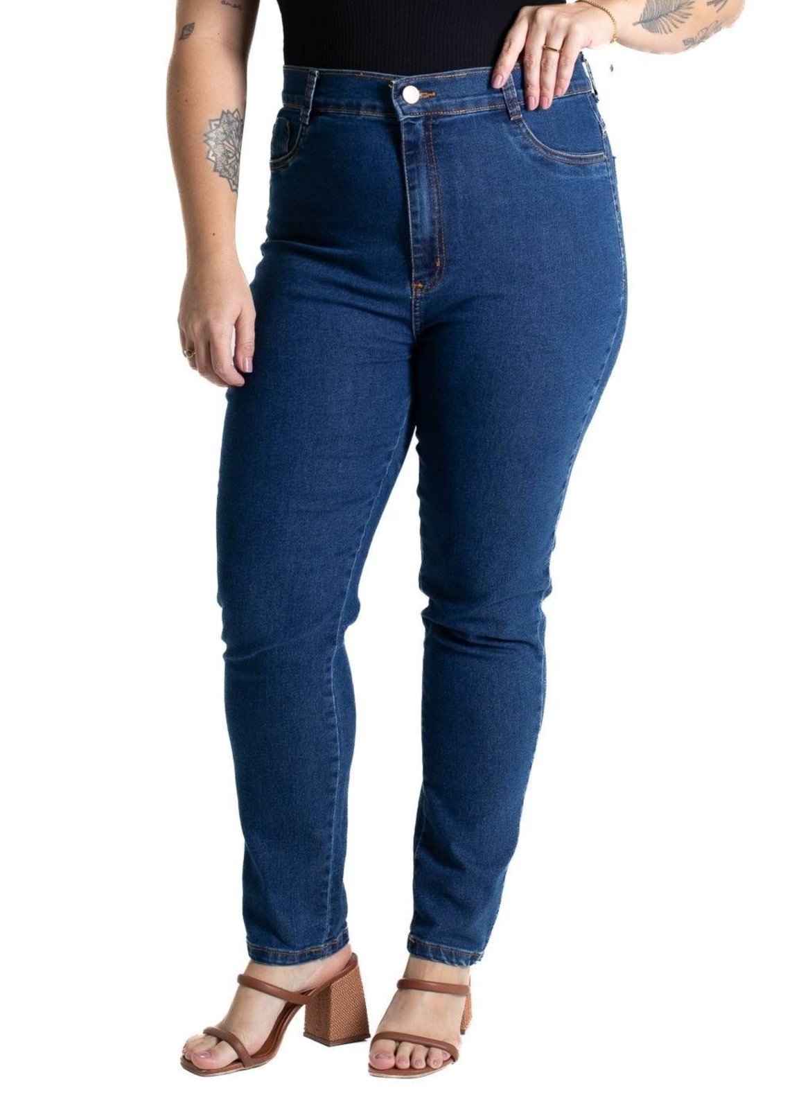 Calça Jeans Sawary Cigarrete Plus Size – 280632 – Azul – Sawary