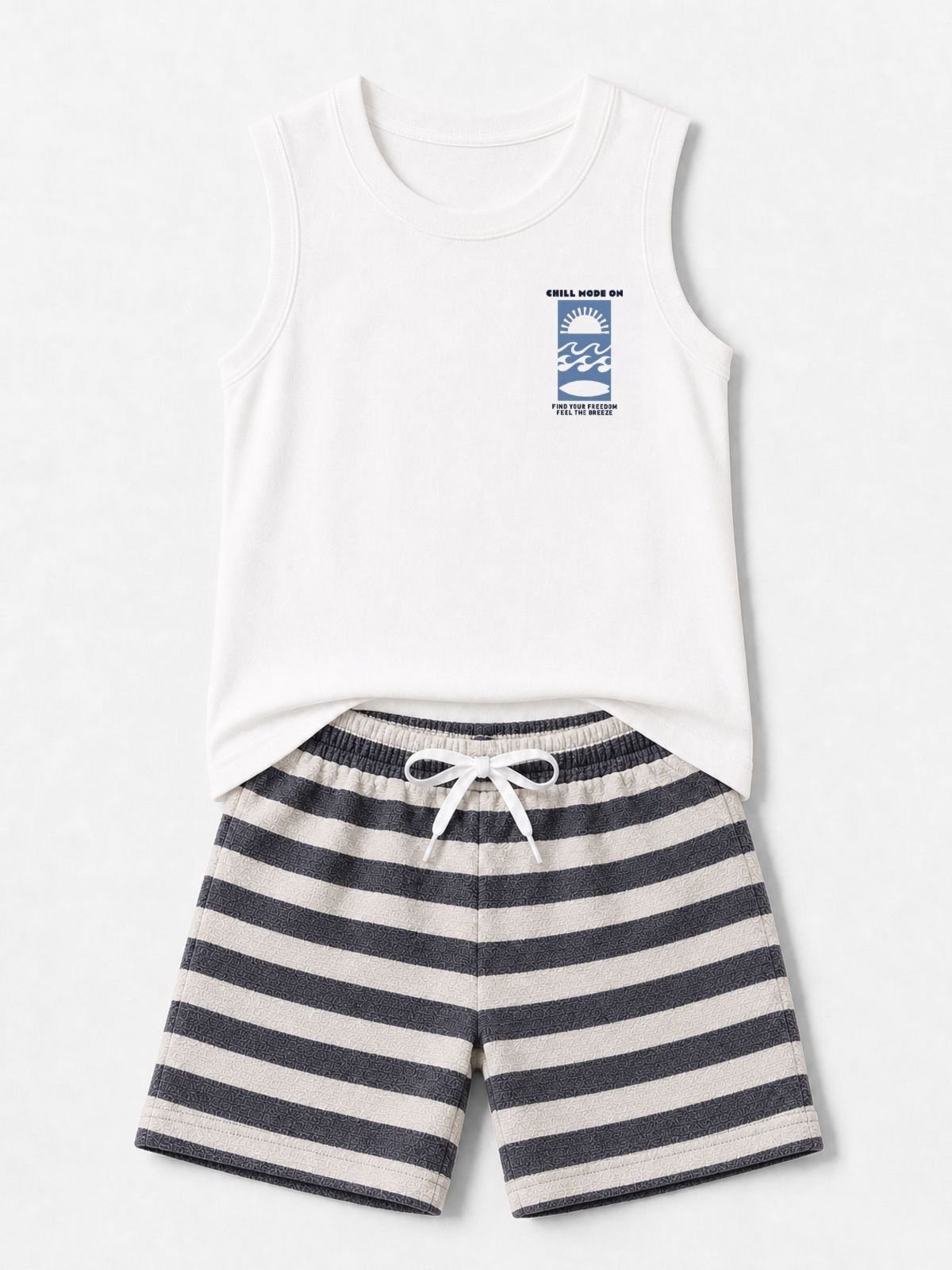 Infantil - Conjunto Regata Masculino Chill Mode On