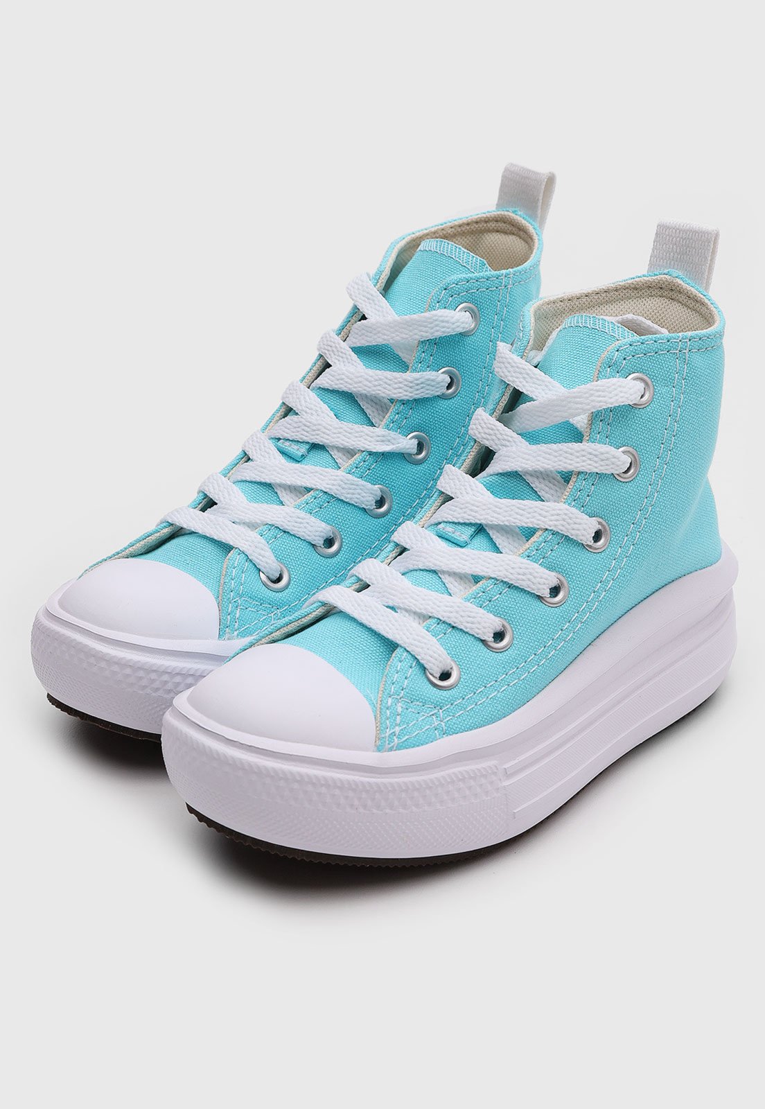 Vista 2 Infantil - Tênis Converse Chuck Taylor All Star Cano Alto rosa Converse rosa