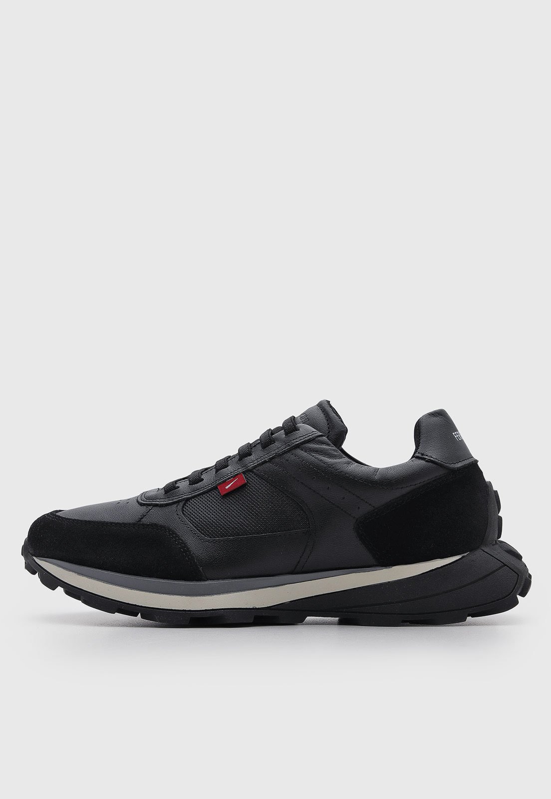Tênis Masculino Ferracini Mid Cano Baixo Preto