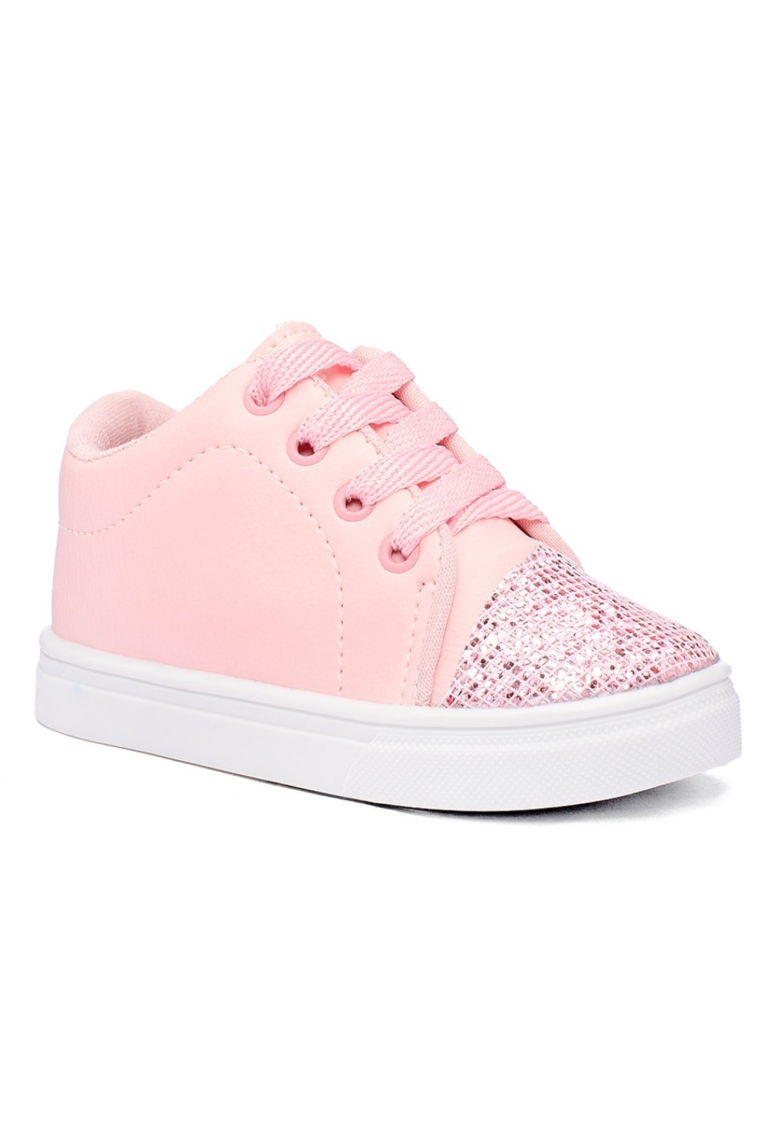 Vista 3 Infantil - Tênis Menina Casual Funfy Glitter 213A rosa Funfy rosa