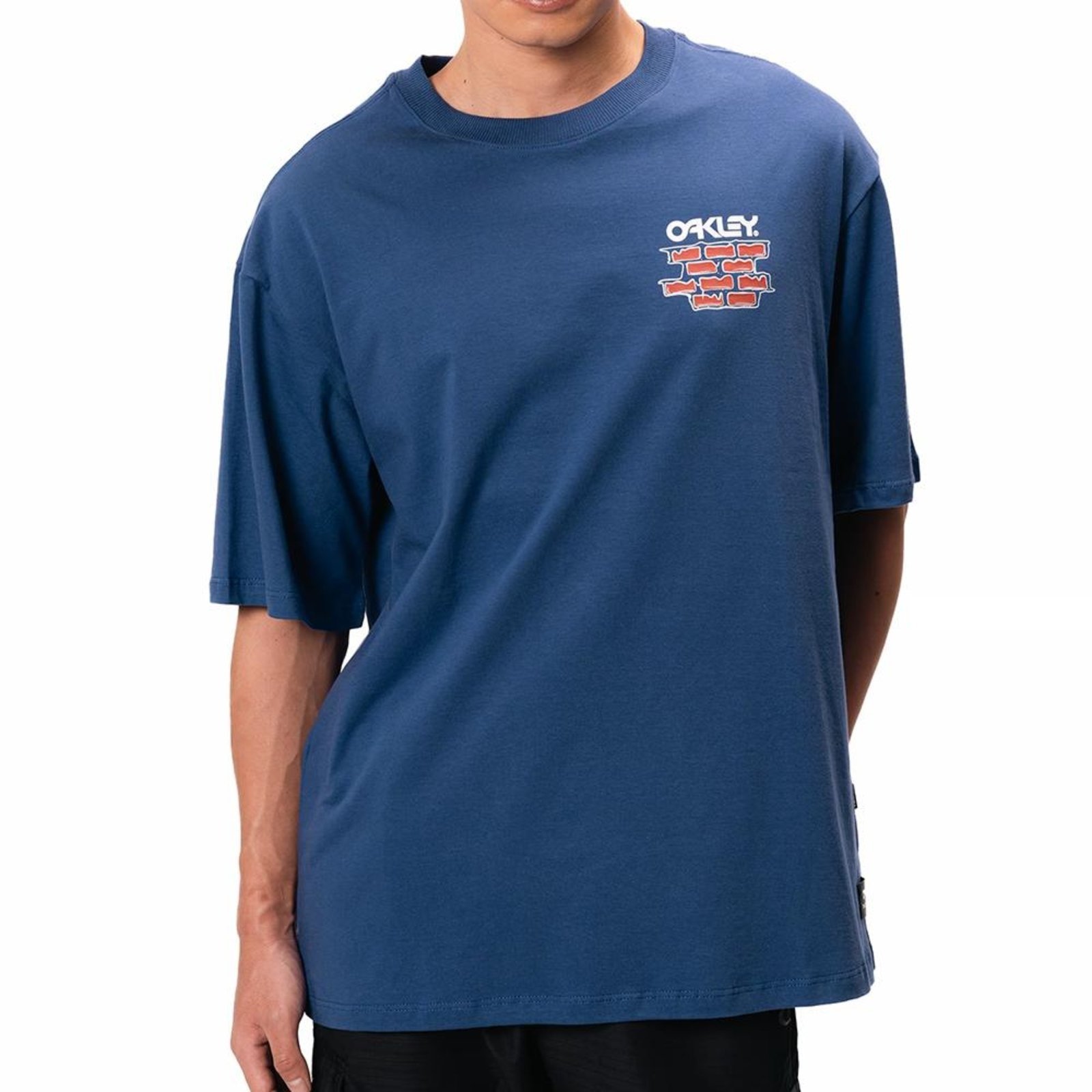 Camiseta Oakley B1B Wall WT25 Masculina Team Purple