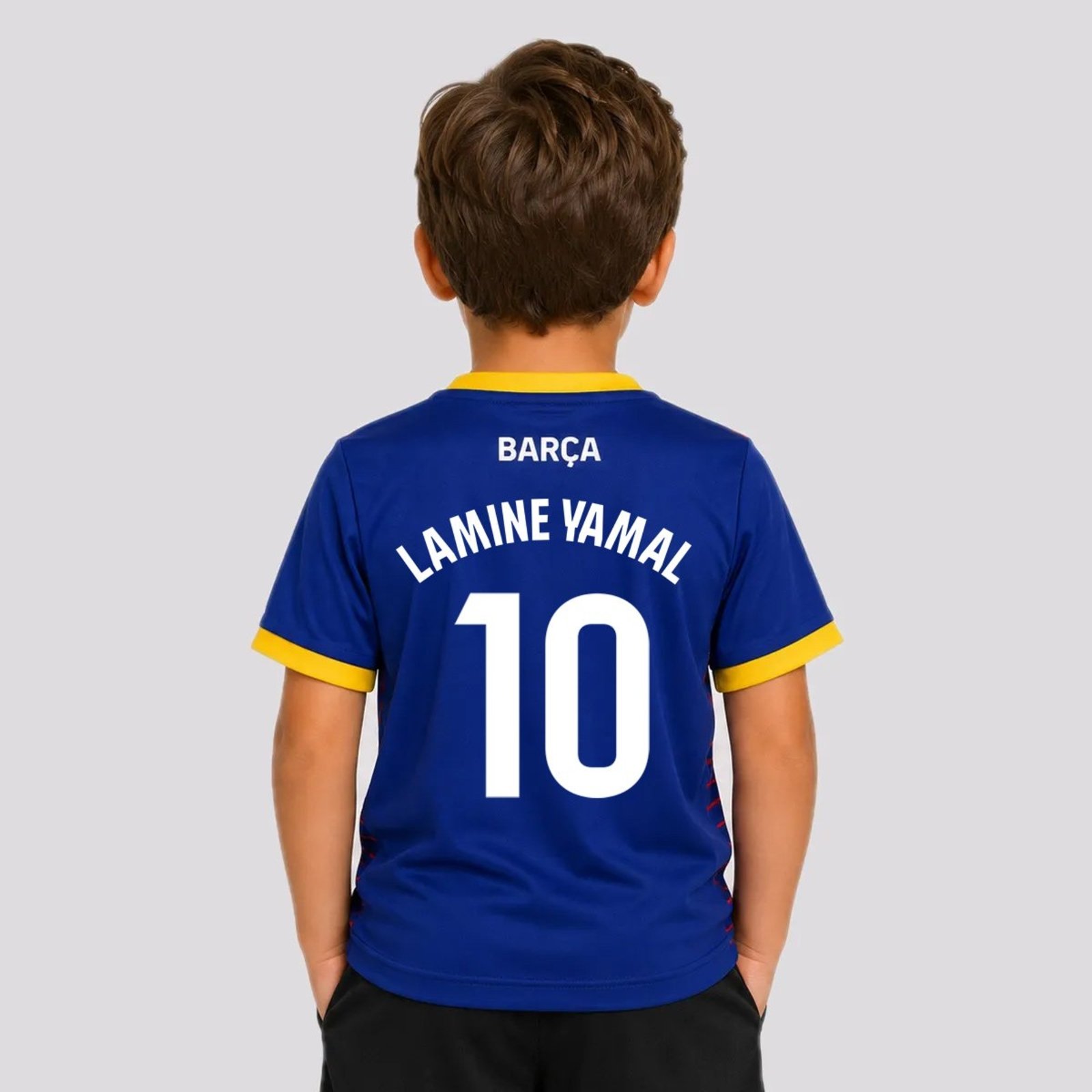 Camisa Barcelona Illuvium Azul 10 Lamine Yamal