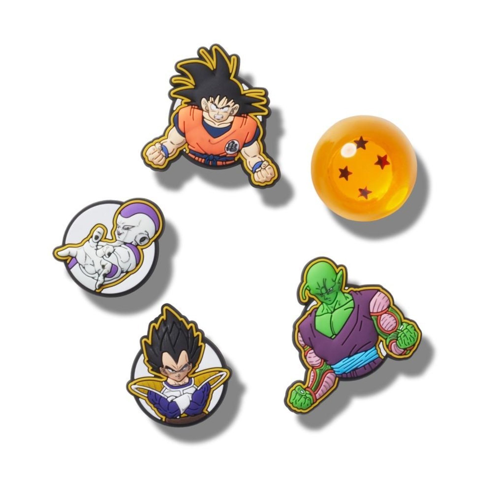 Vista 2 Infantil - Jibbitz™ Dragon Ball Z Pack com 5 Peças UNICO Crocs branco