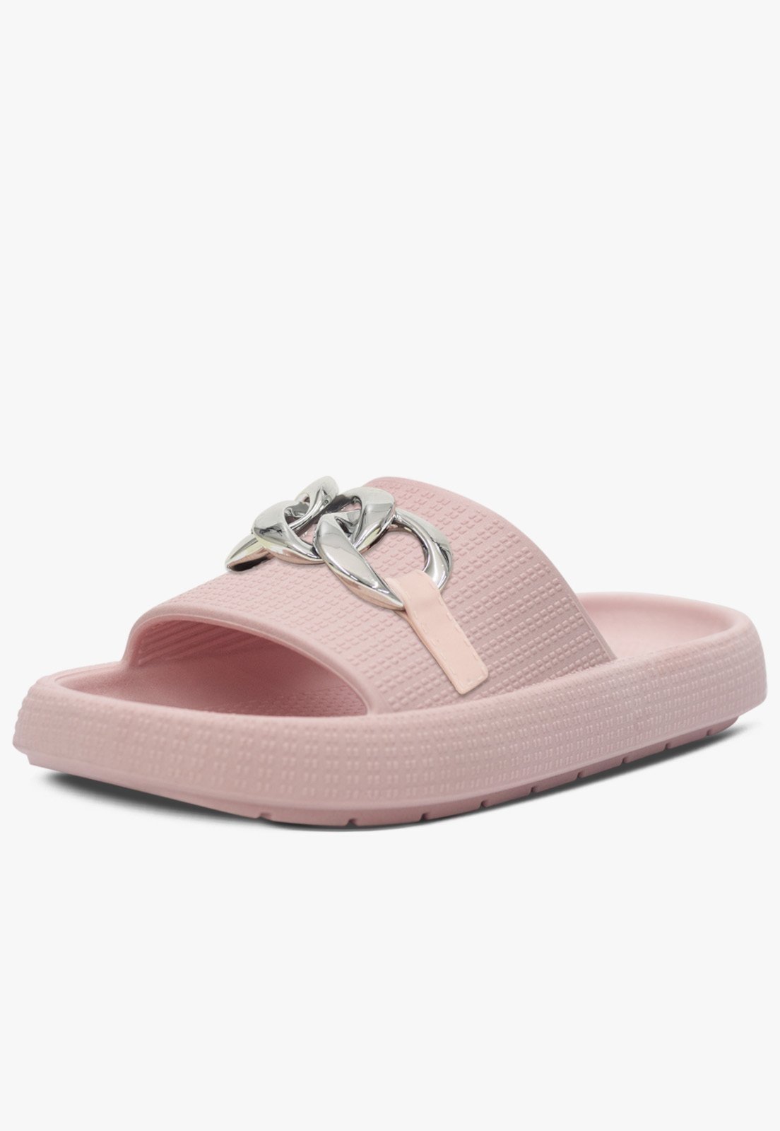 Infantil – Chinelo Nuvem Pópidi Menina Slide Corrente Rosa
