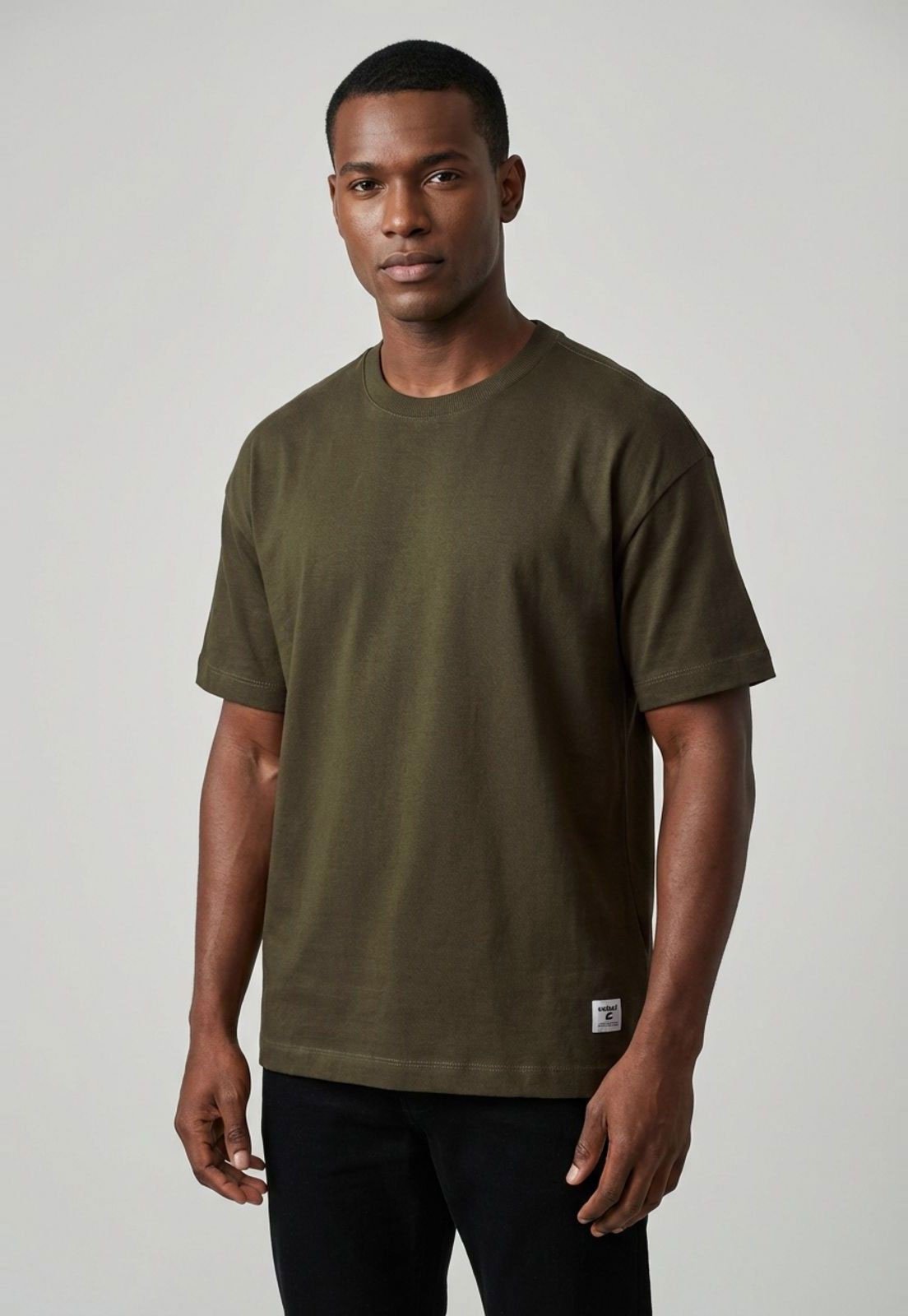 Vista 2 Camiseta Masculina Colcci Básica verde Colcci verde