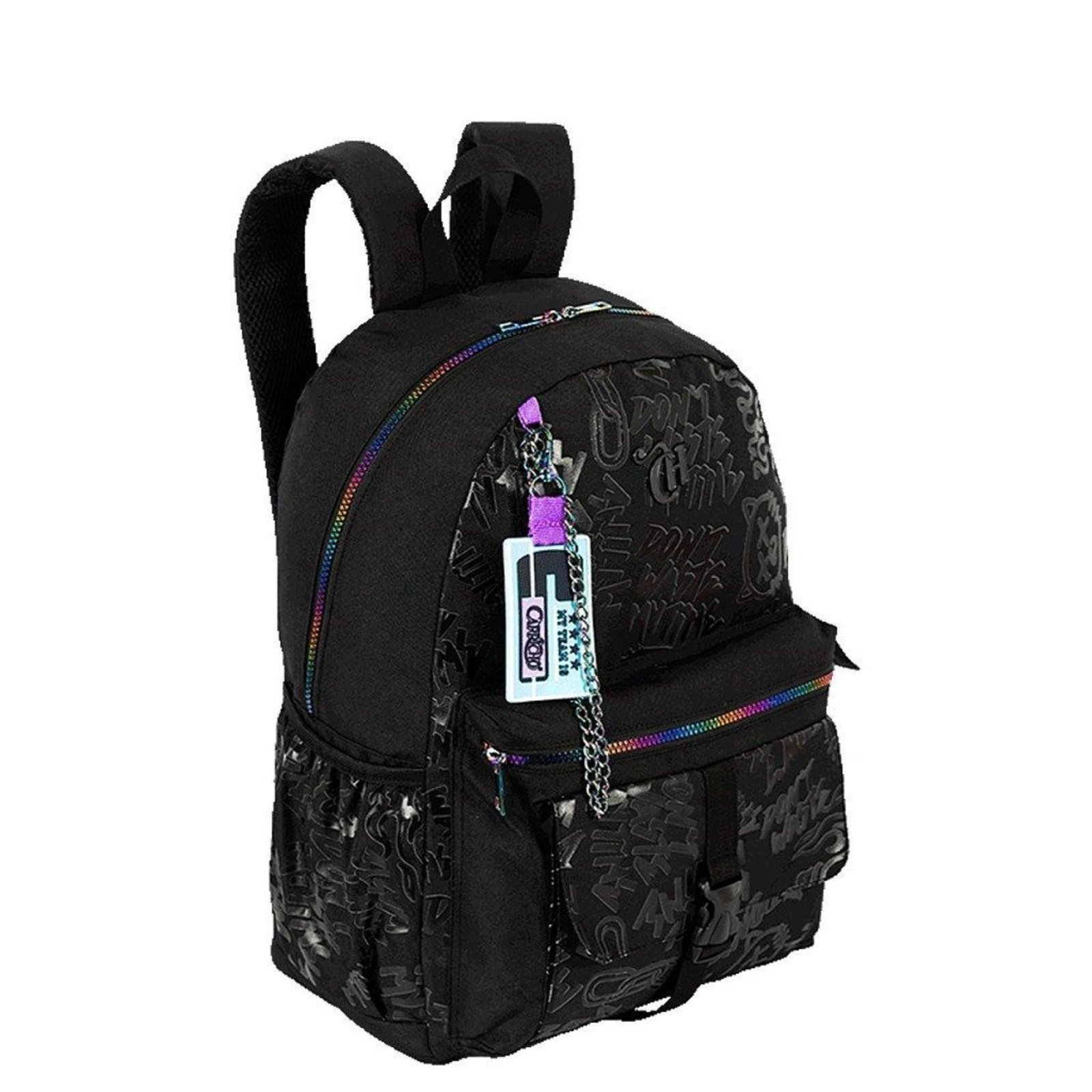 Vista 3 Infantil - Mochila Sestini Capricho Generation Preto incolor Sestini incolor