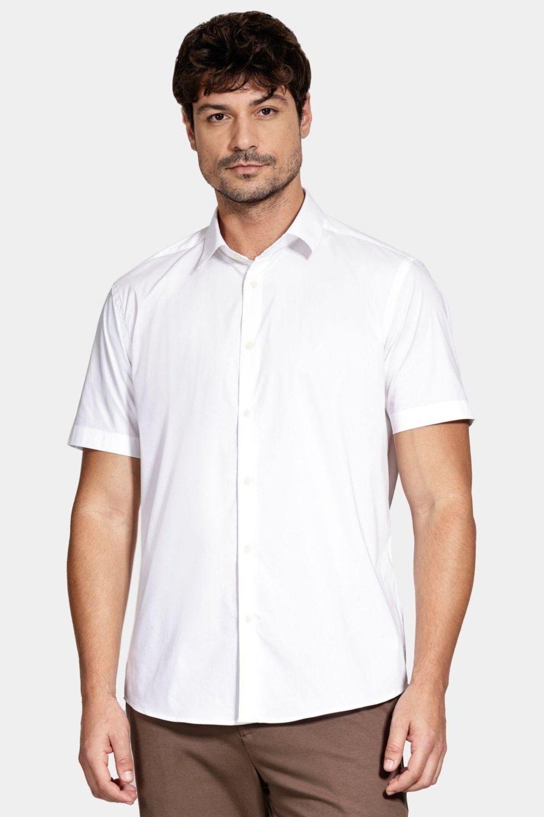 Vista 2 Camisa Aramis Manga Curta Slim Tech branco Aramis branco
