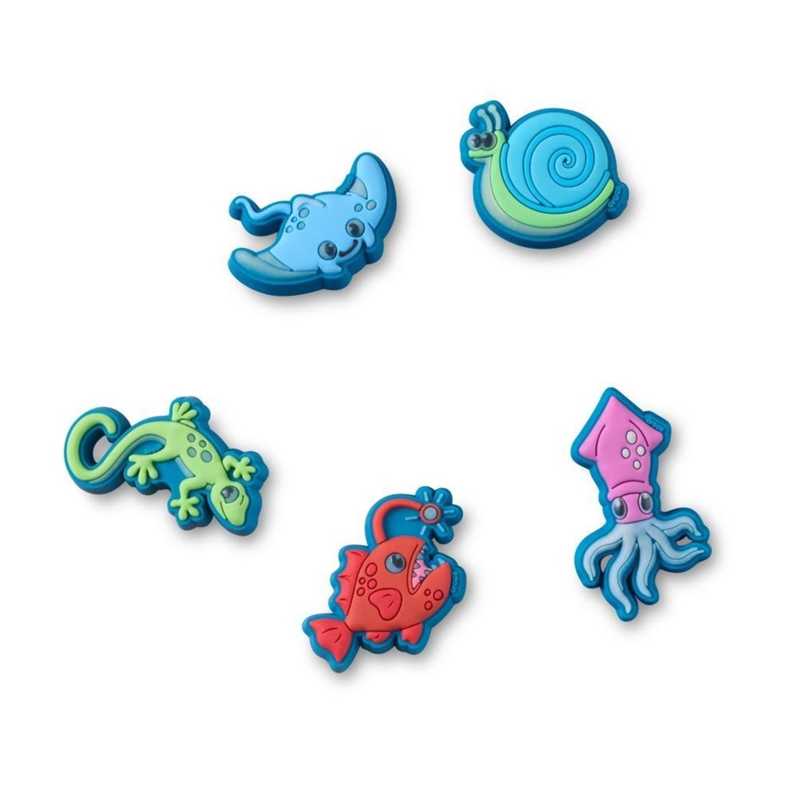 Infantil - Jibbitz™ Criaturas Pequenas Brilham no Escuro Pack Com 5 Peças Único Branco