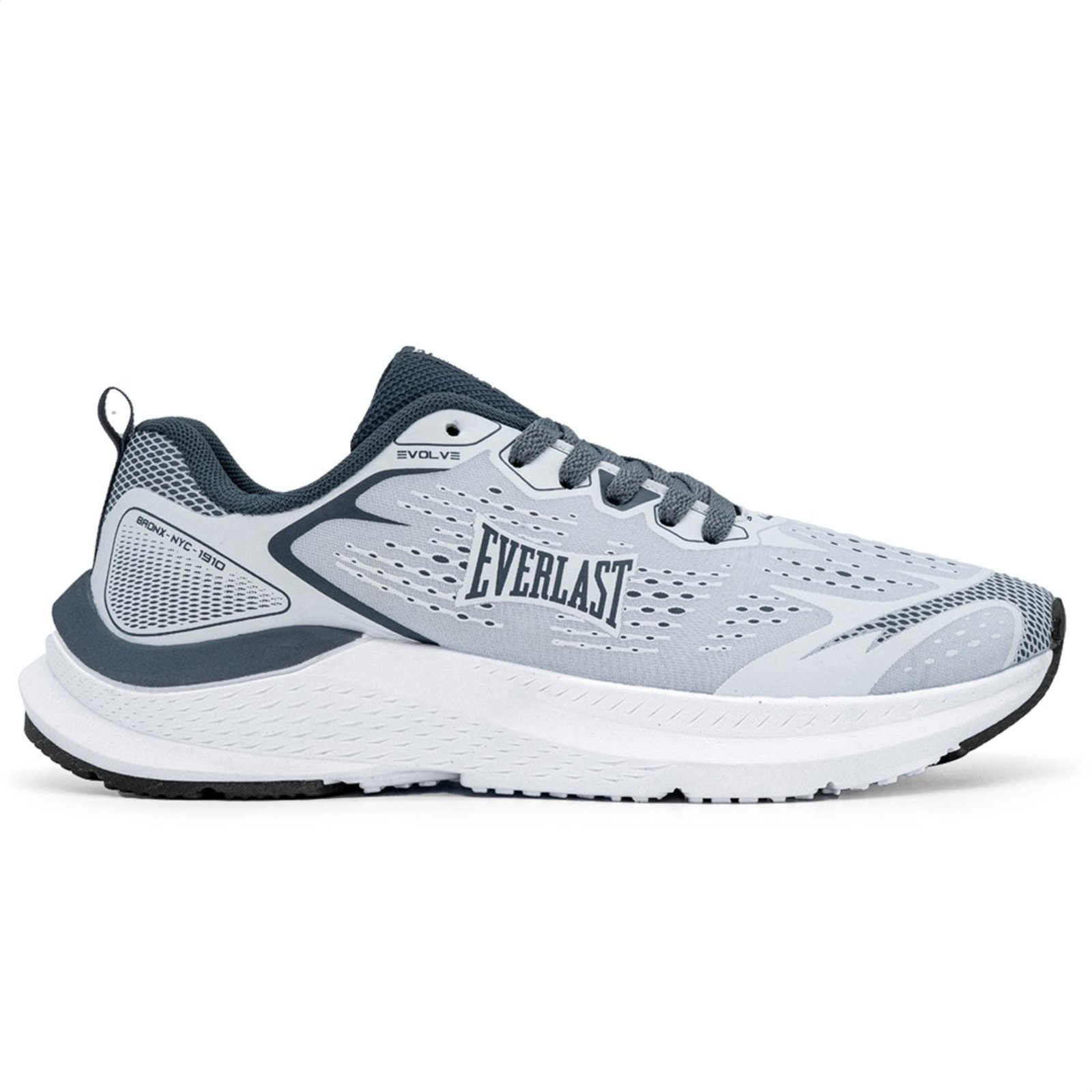 Tênis Everlast Evolve Unissex Branco Cinza