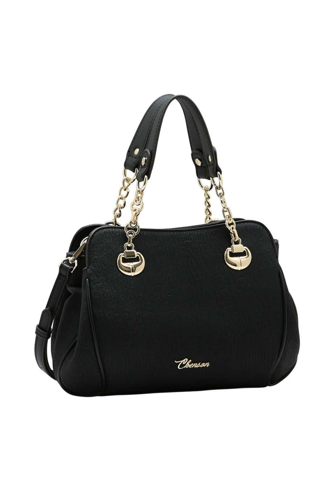 Bolsa Feminina Chenson Mão Detalhe em Ferragem 3485866 Preto