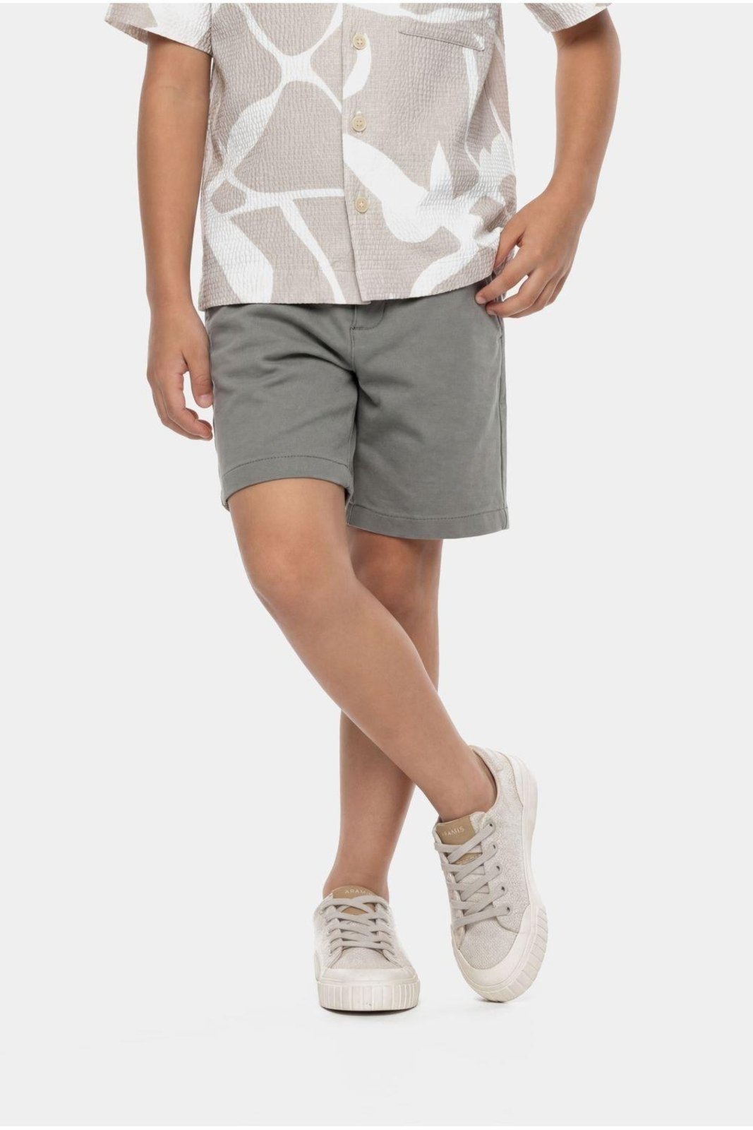 Vista 2 Infantil - Bermuda Aramis Confort Chino Color preto Aramis preto