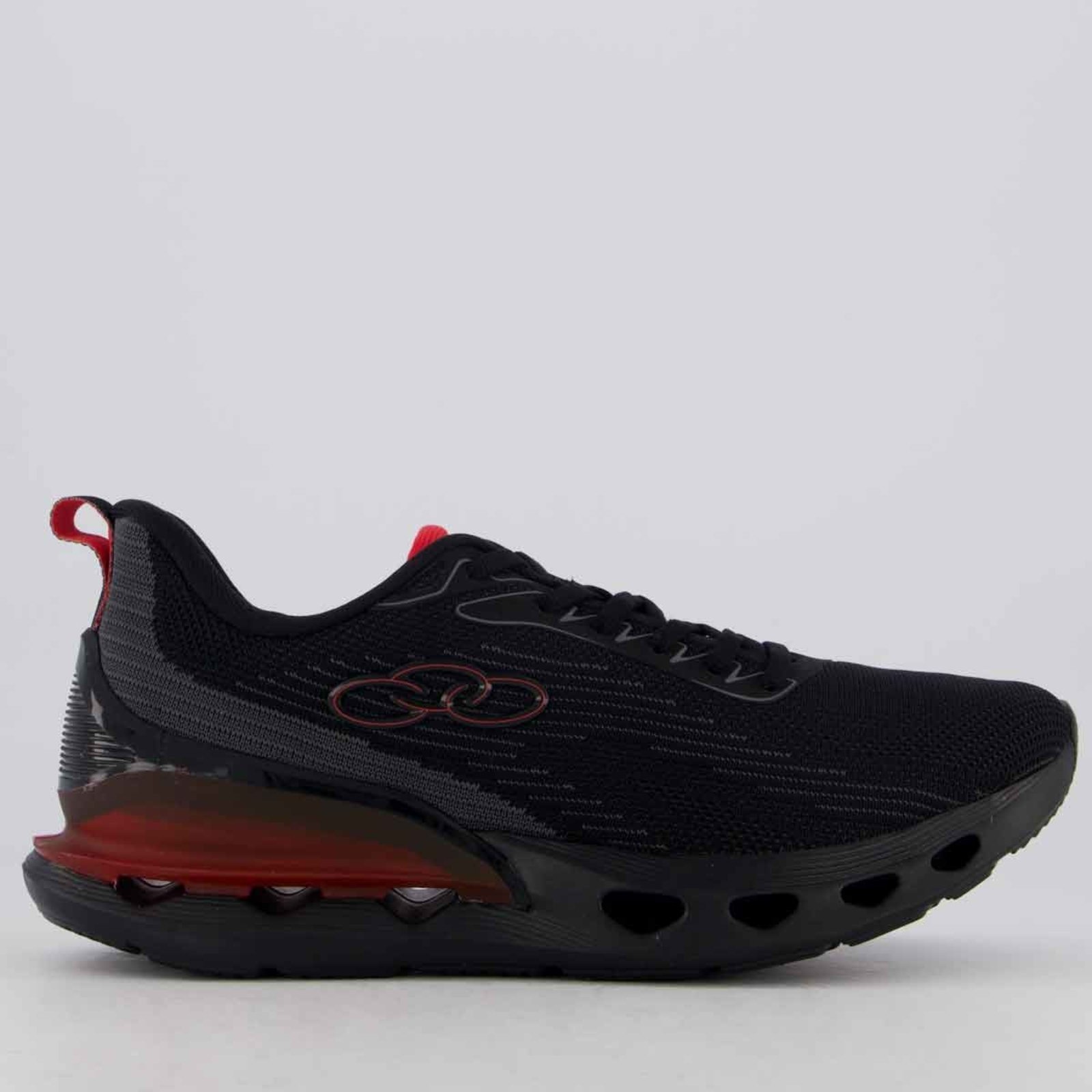 Tênis Olympikus Quartzo Preto e Vermelho