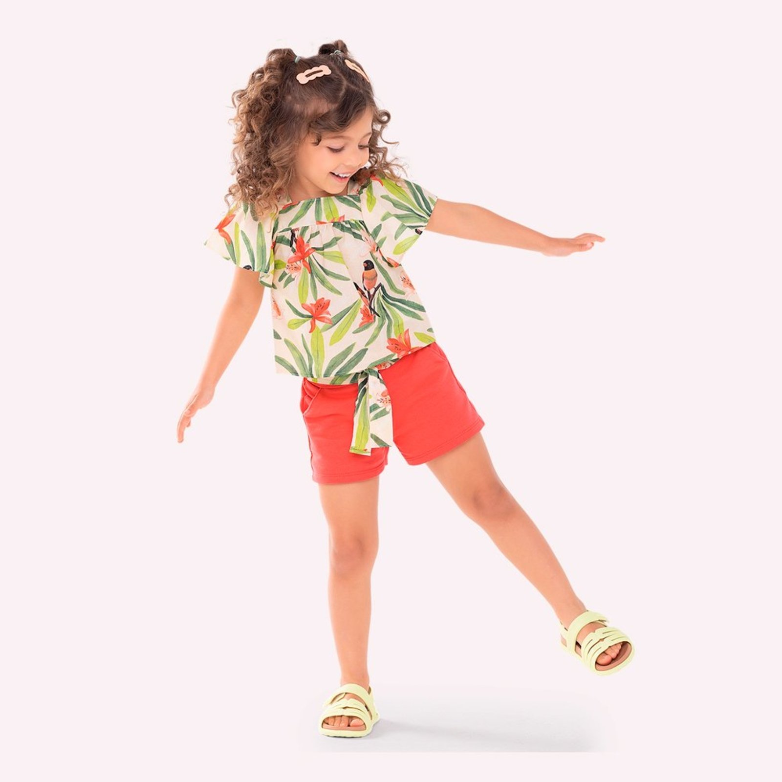 Infantil - Conjunto Menina em Algodão Nanai