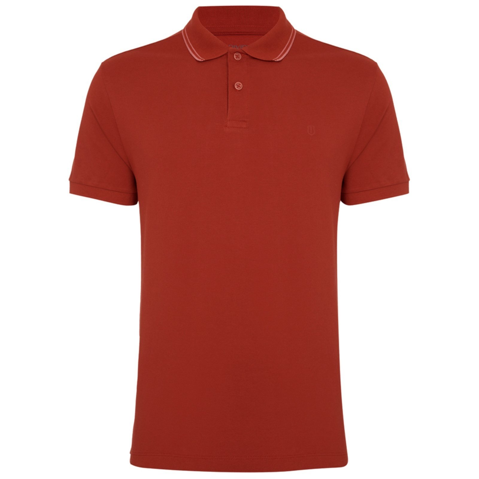 Vista 2 Camisa Polo Individual Slim Pr26 Masculino laranja Individual laranja