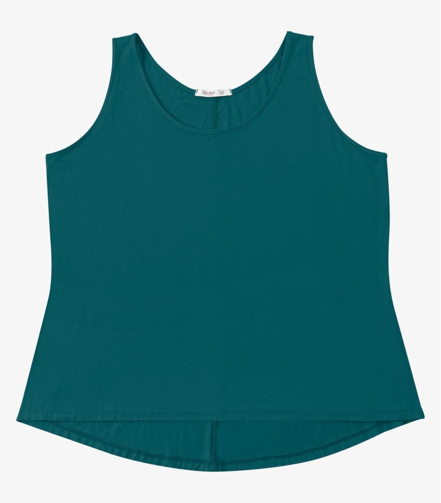 Regata Feminina Plus Size Secret Glam Verde