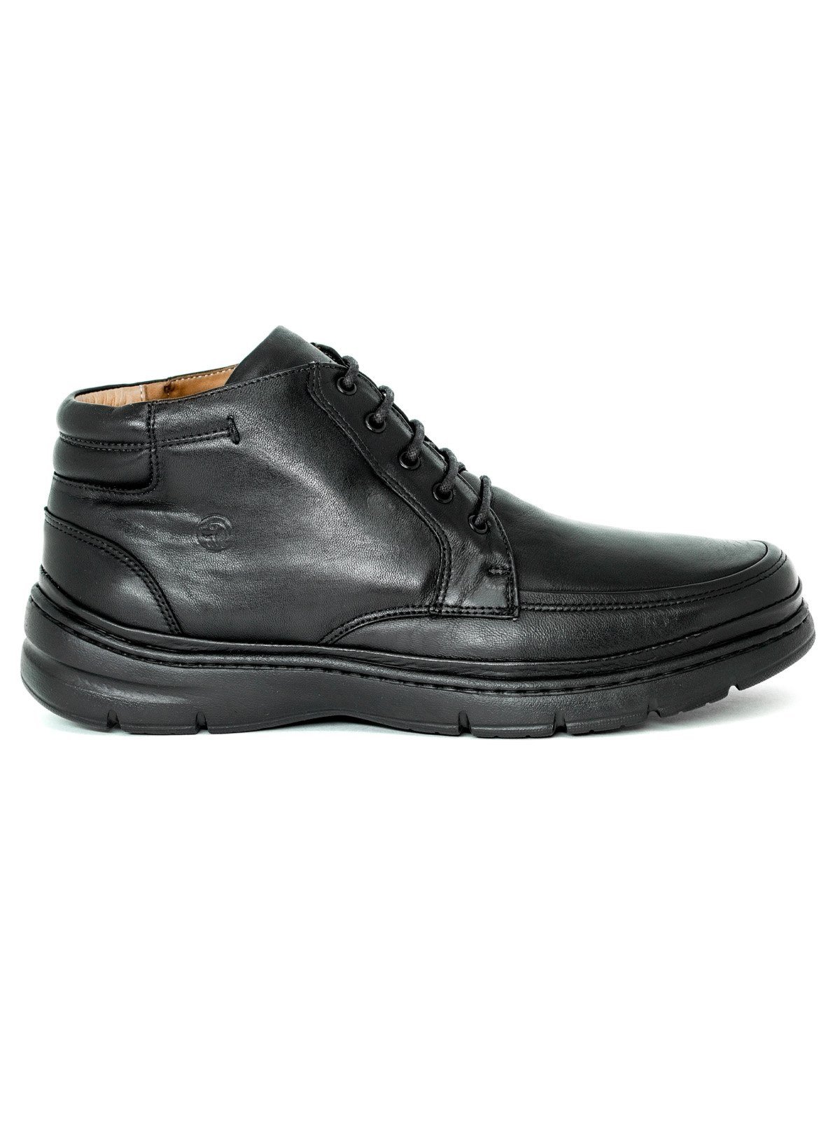 Bota Sapato Anatomic Gel Light Ultraleve Couro Conforto Preto