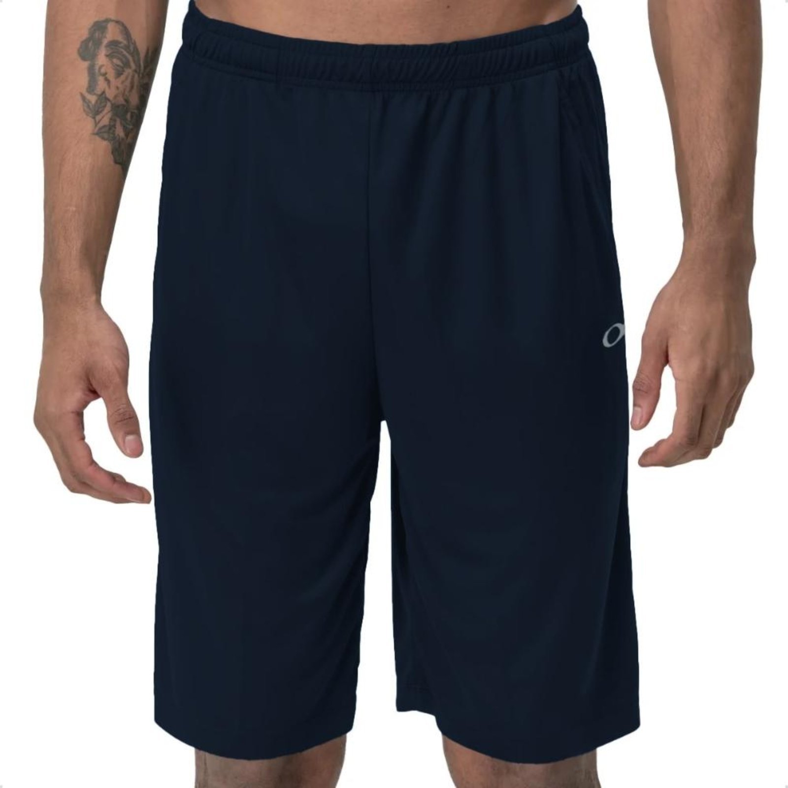 Bermuda Oakley Masculina Treino Mod Sports Knit Shorts Azul Marinho