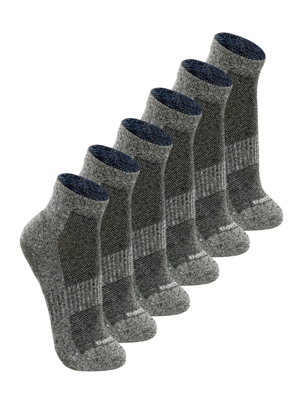 Kit com 6 Pares de Meias Antiderrapante Pilates Lupo 3310-003