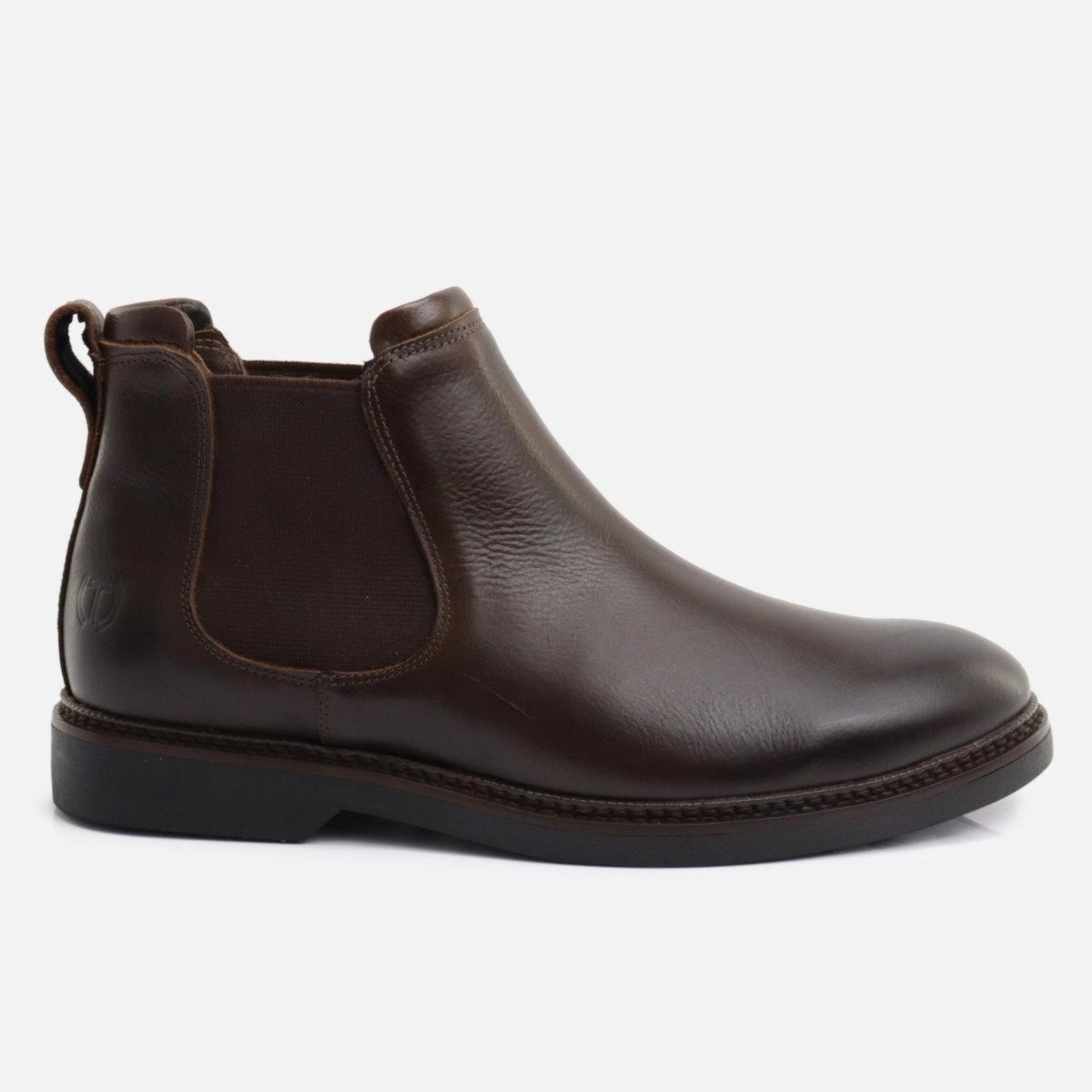 Botina Bota Masculina Couro Legitimo Country Western Tito Borges Café