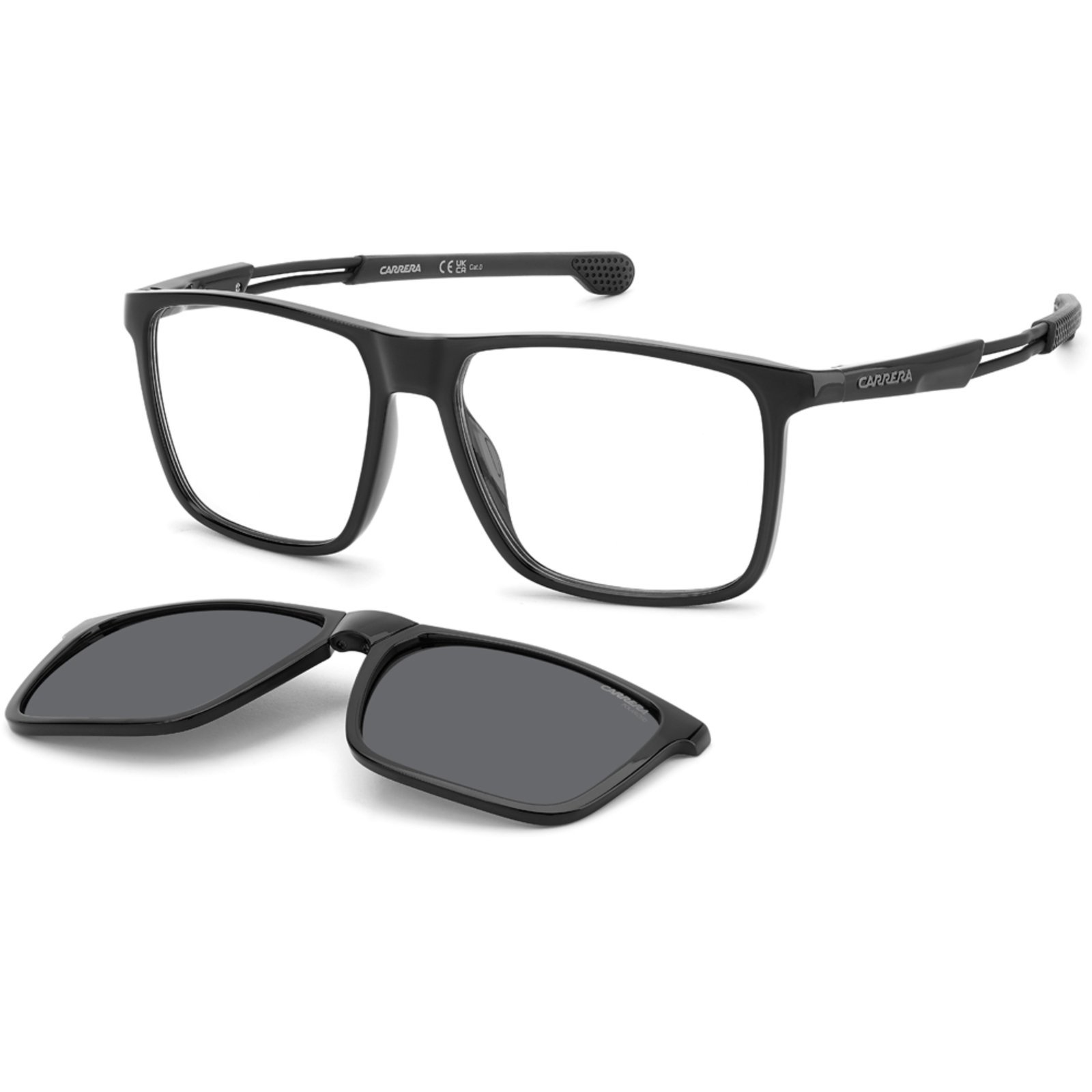 Vista 2 Óculos de Sol Carrera Clip On 4020 CS 807 56M9 preto Carrera preto