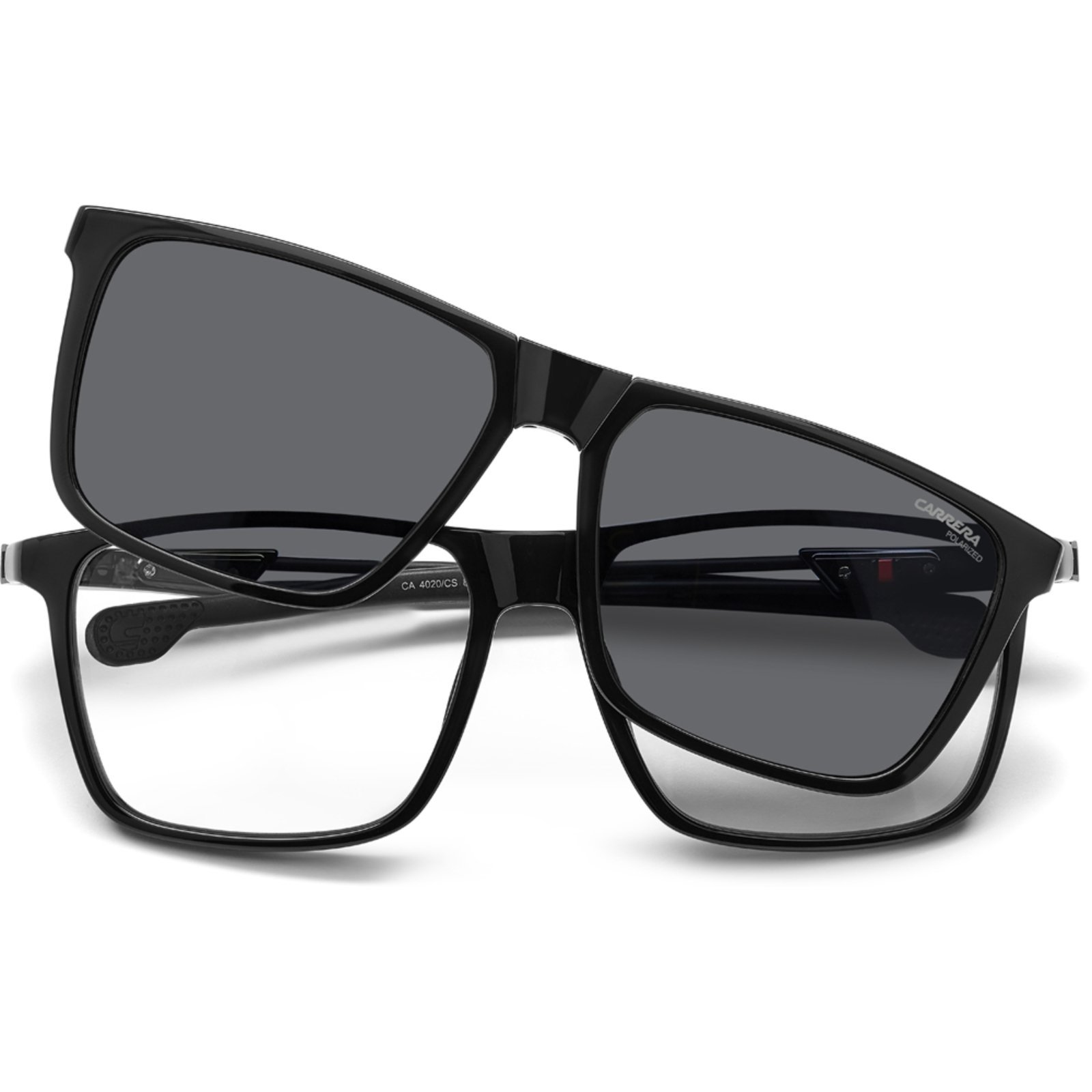 Vista 3 Óculos de Sol Carrera Clip On 4020 CS 807 56M9 preto Carrera preto