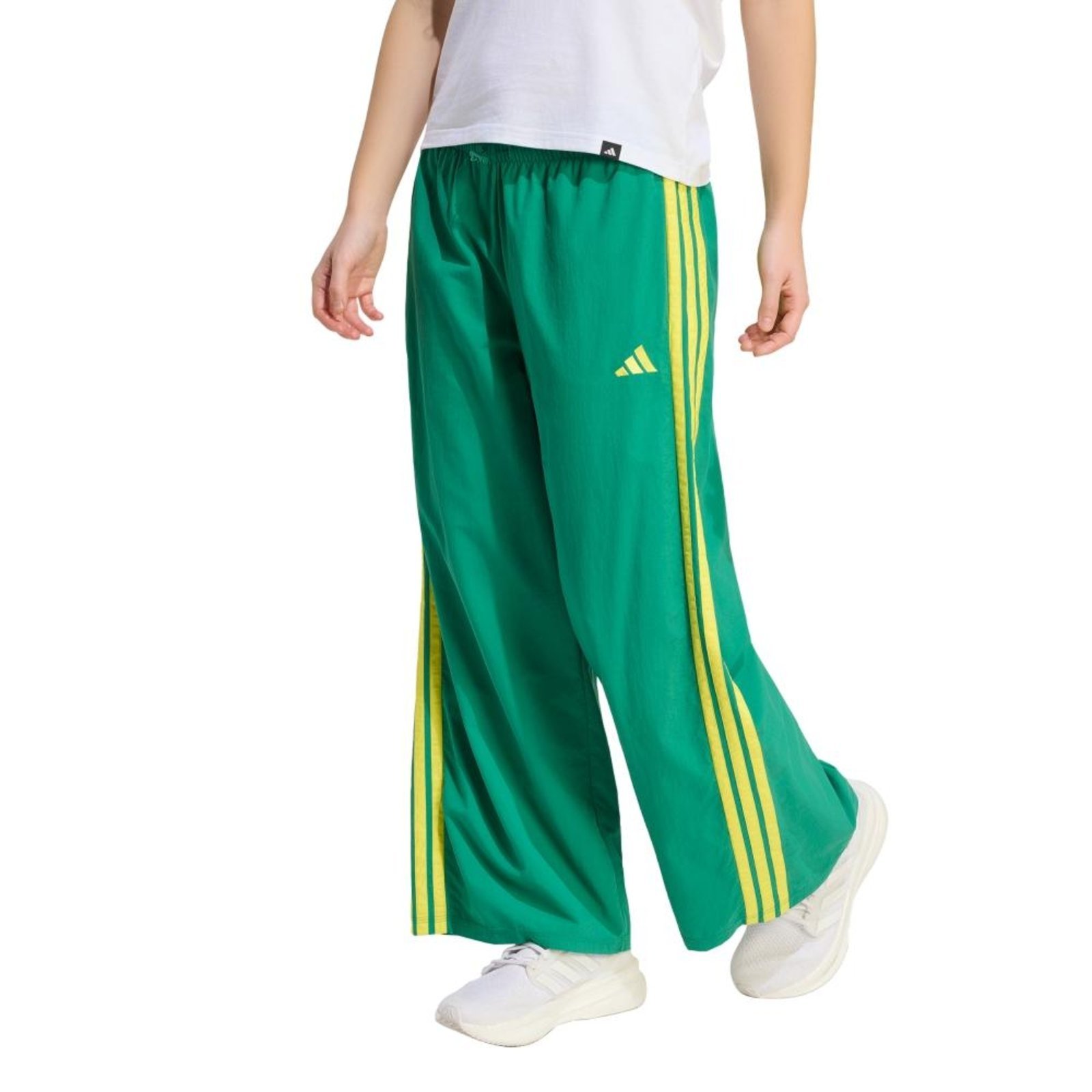 Calça Paraquedas Três Listras Woven adidas Sportswear Verde