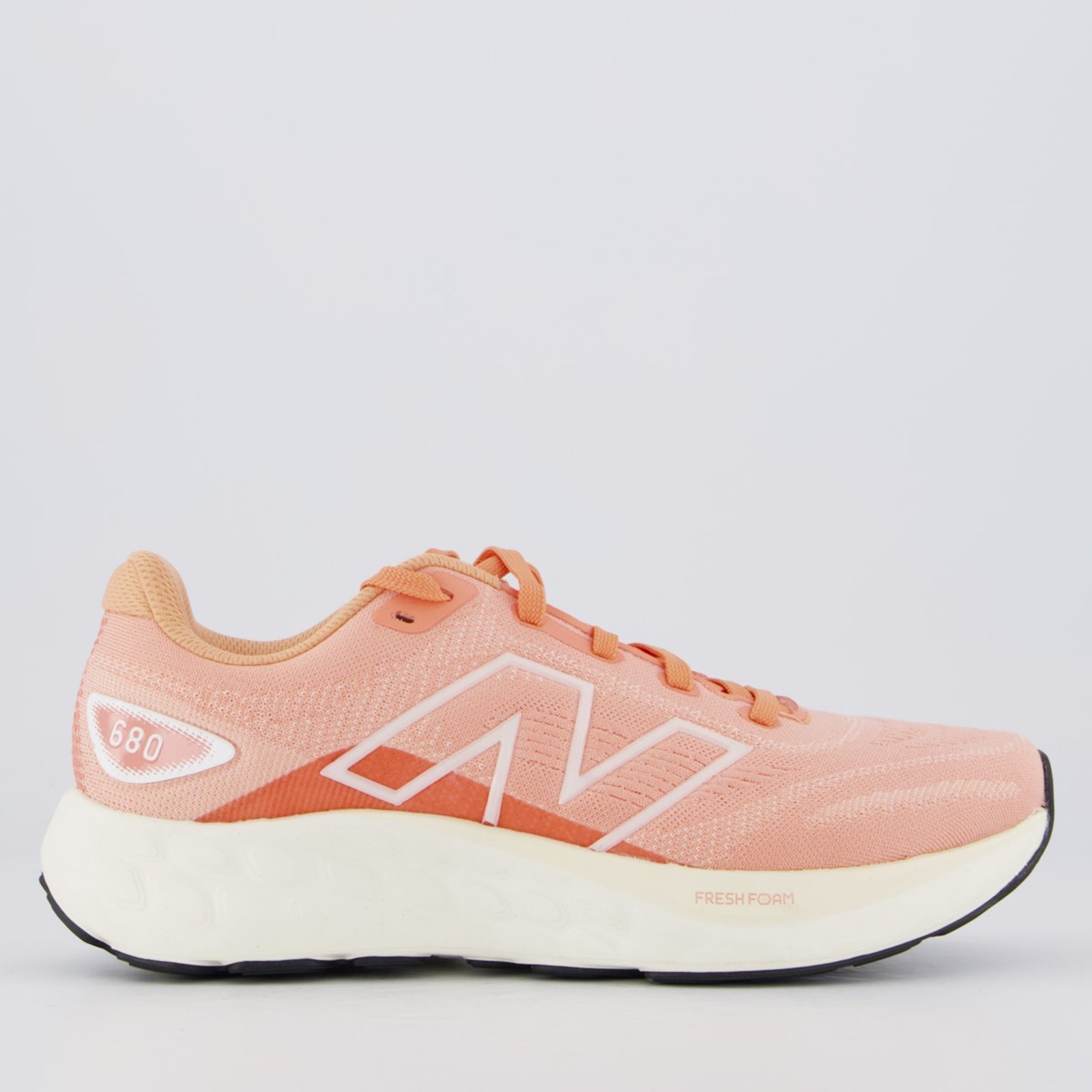Vista 2 Tênis New Balance Fresh Foam 680 V8 Feminino Salmão laranja New Balance laranja