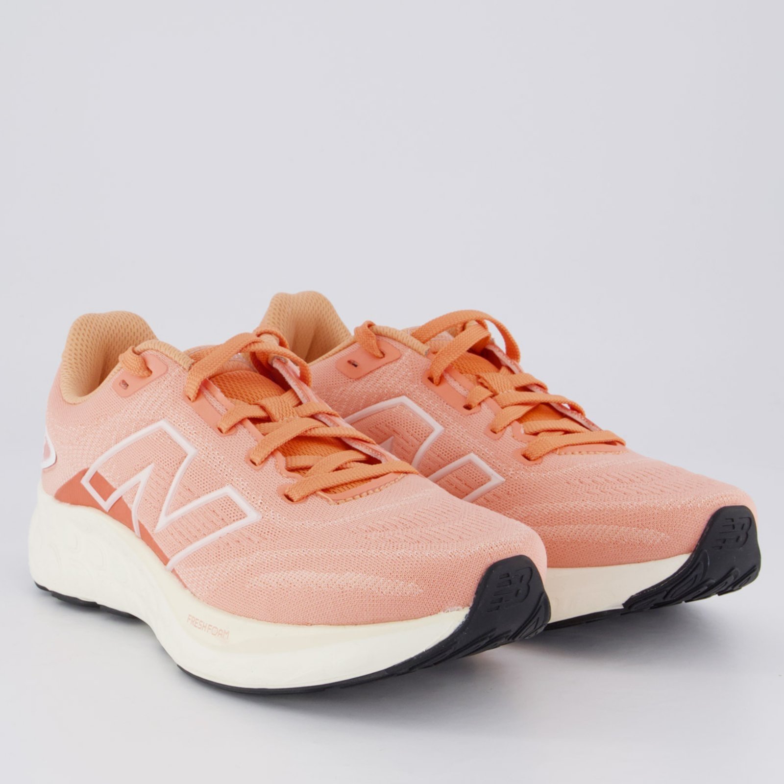 Vista 3 Tênis New Balance Fresh Foam 680 V8 Feminino Salmão laranja New Balance laranja