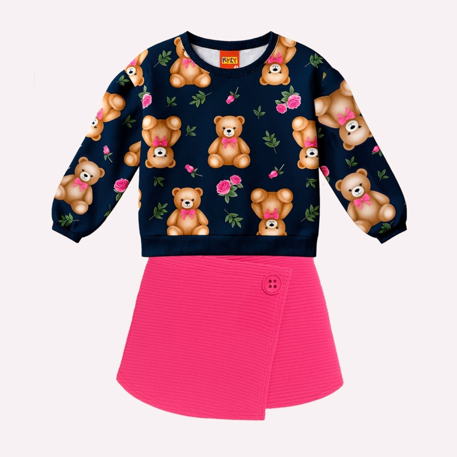 Infantil - Conjunto Menina Ursinhos Kyly