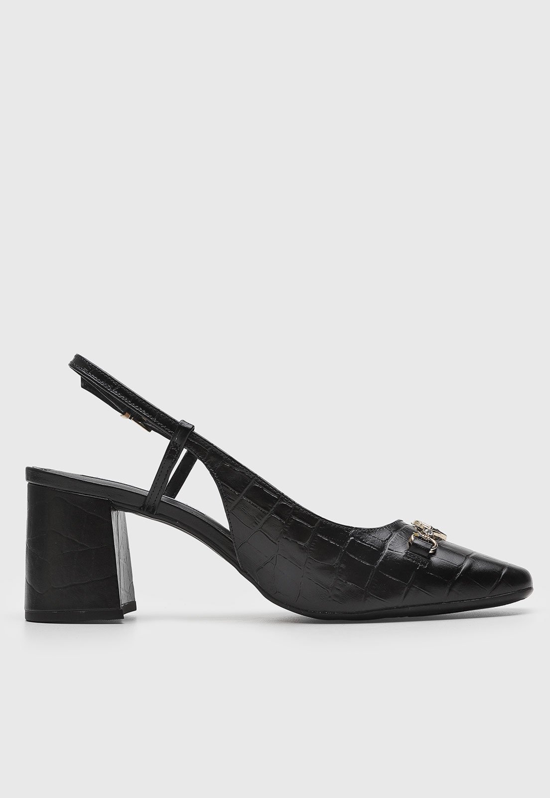 Vista 3 Slingback Feminino Jorge Bischoff Croco marrom Jorge Bischoff marrom