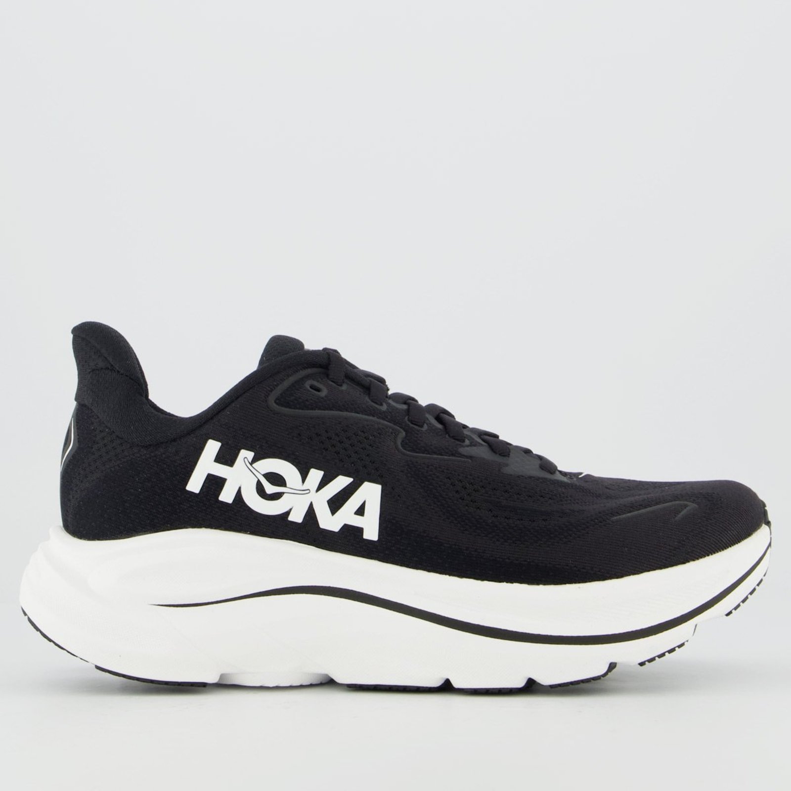 Tênis Hoka Clifton 10 Feminino Preto e Branco