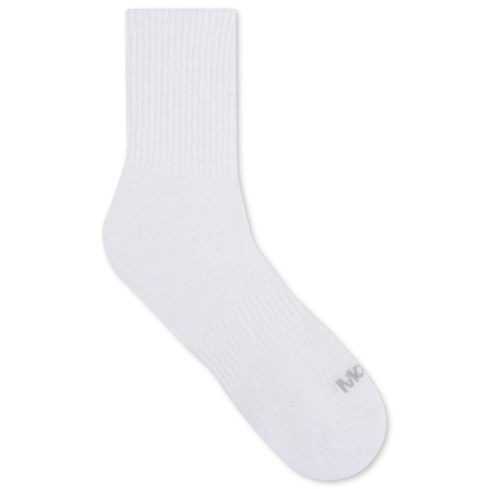 Vista 2 Meia Cano Médio Esportiva Mash Masculina Algodão branco MASH branco