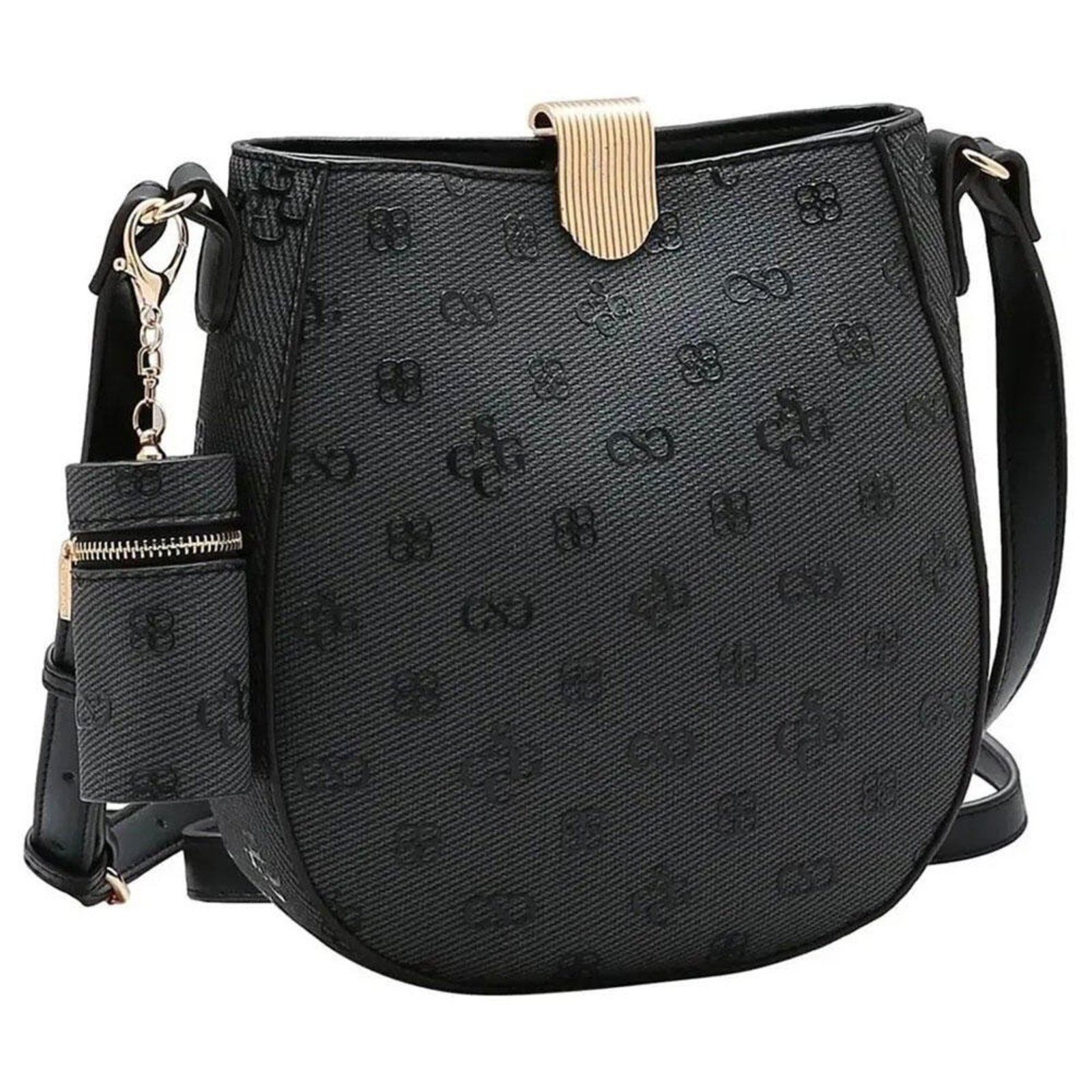 Bolsa Feminina Transversal Chenson Cg85420 1825420 Preto