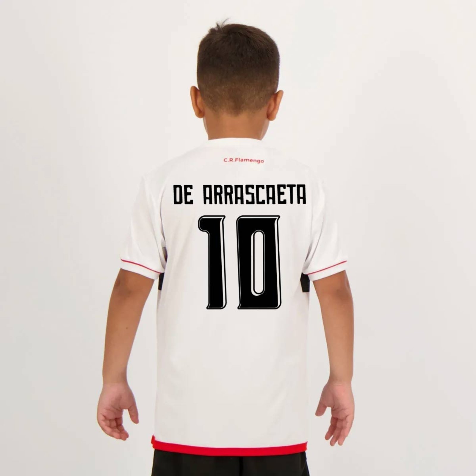 Camisa Flamengo De Arrascaeta 10 Approval Branca
