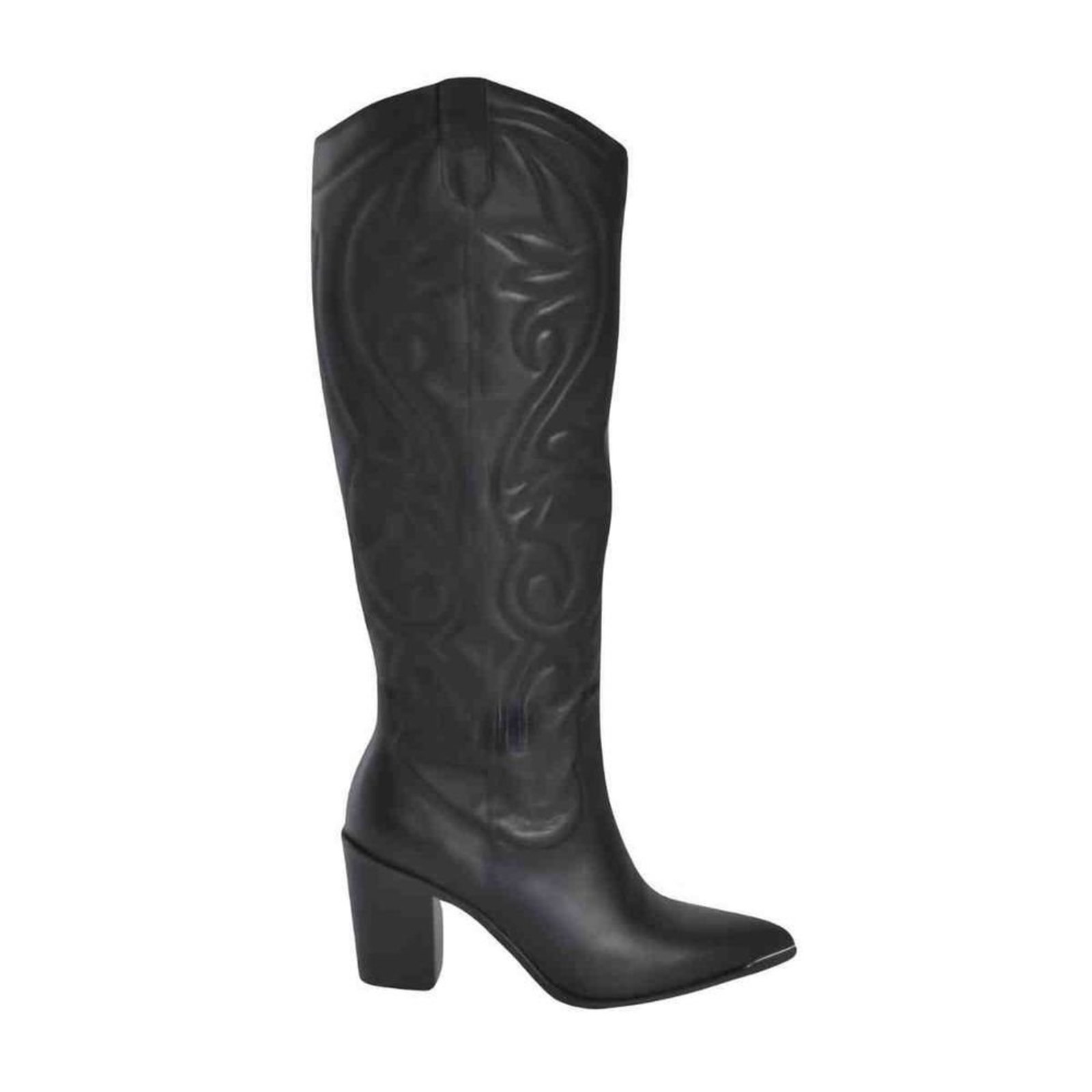 Bota Feminina Country Via Marte Western Preta
