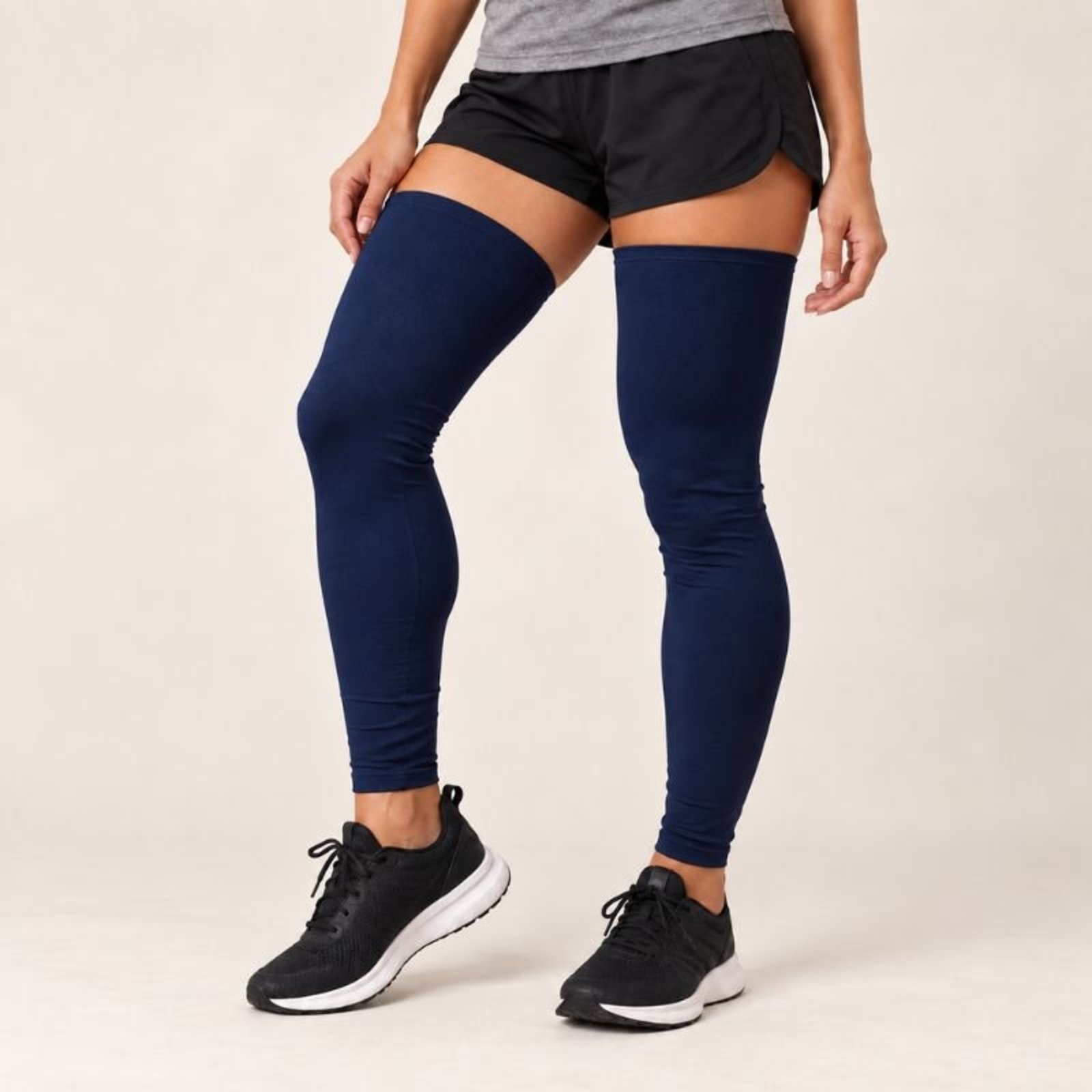 Par De Pernitos Esportivos Unissex Para Corrida Treino Azul Marinho
