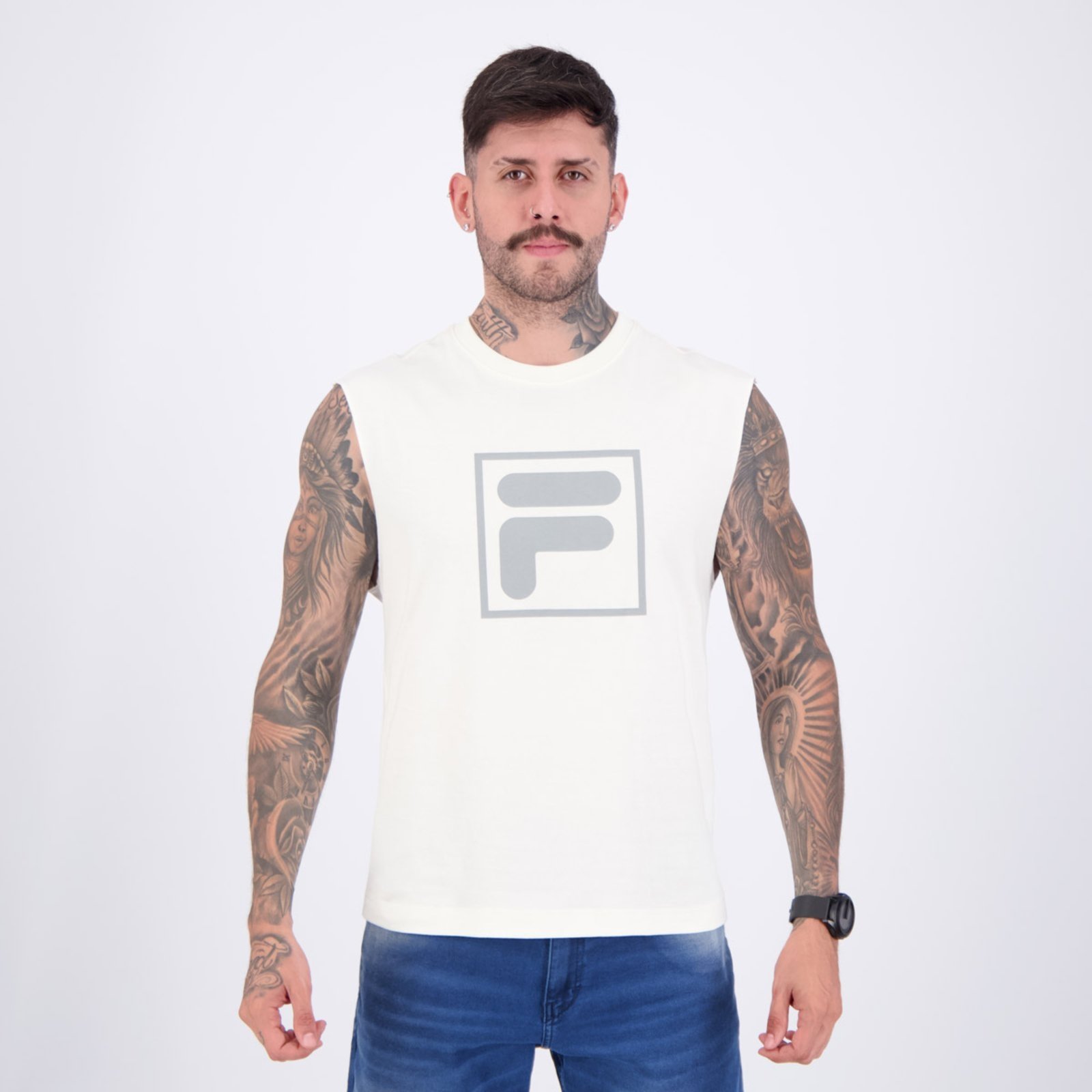 Regata Fila F-BOX Union Classics Off White e Cinza