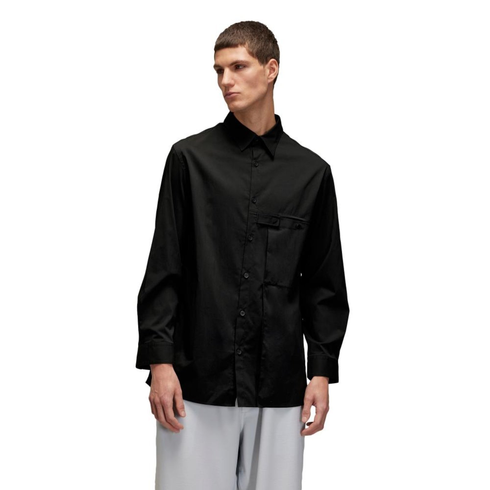 Camisa Y-3 Pocket Pregueada adidas Originals Preto