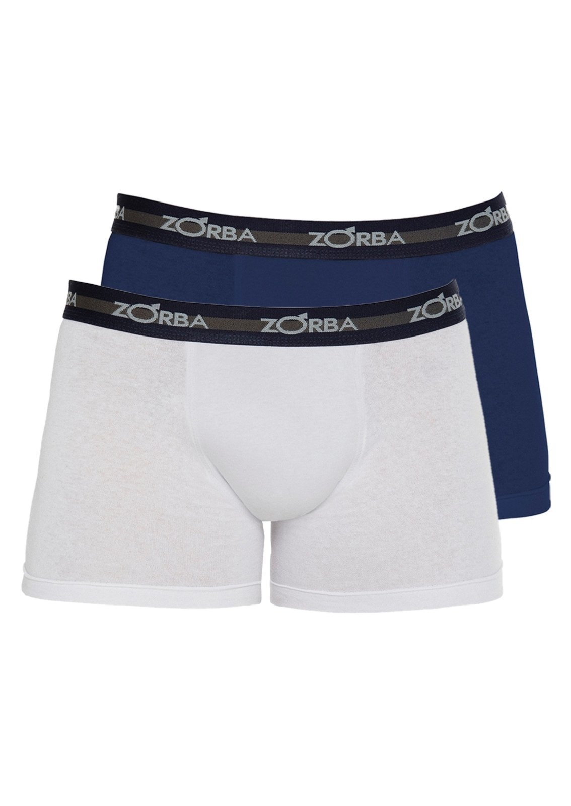 Kit com 2 Cuecas Boxer Zorba 702 Colorido Azul Marinho
