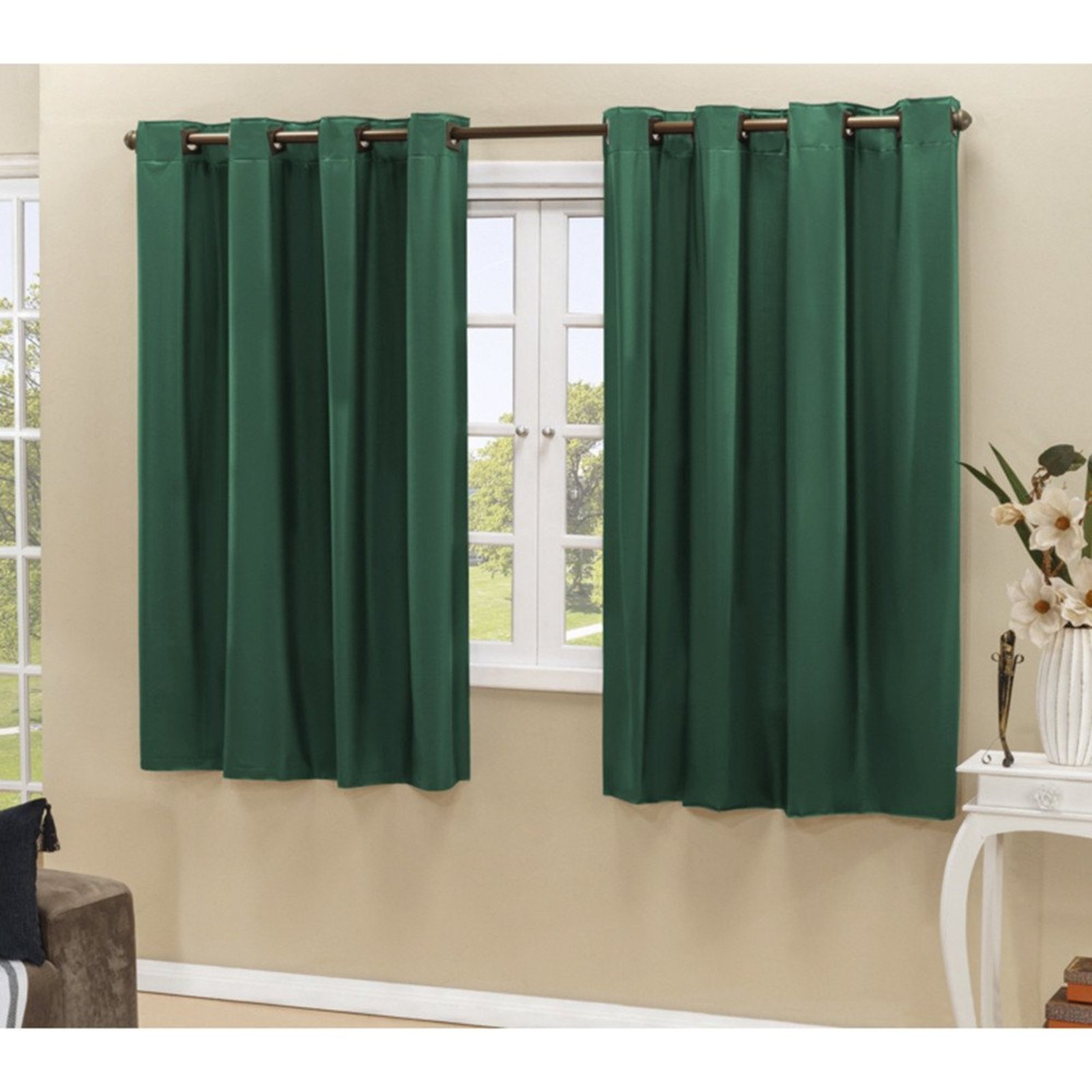 Cortina Daily Varão 2M Blackout PVC 2,80mx1,80m Sala Quarto Verde