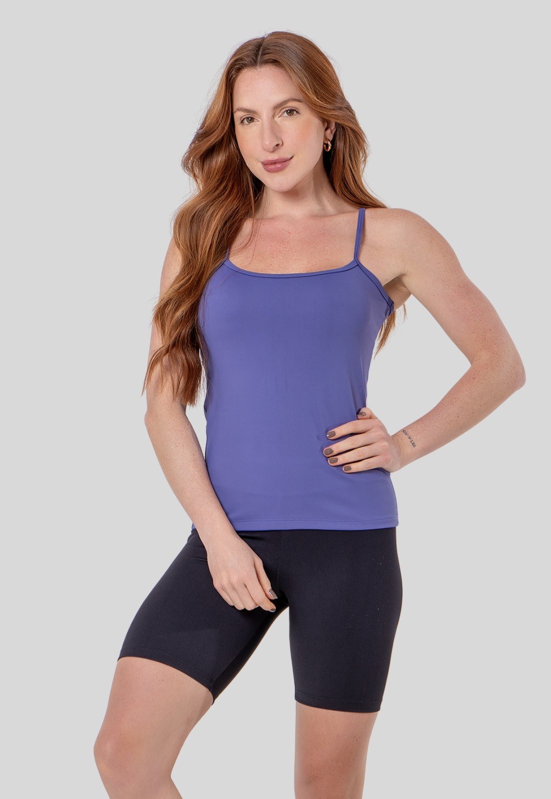 Blusa Feminina Poliamida Alcinha Confortável Para Malhar Regata Feminina