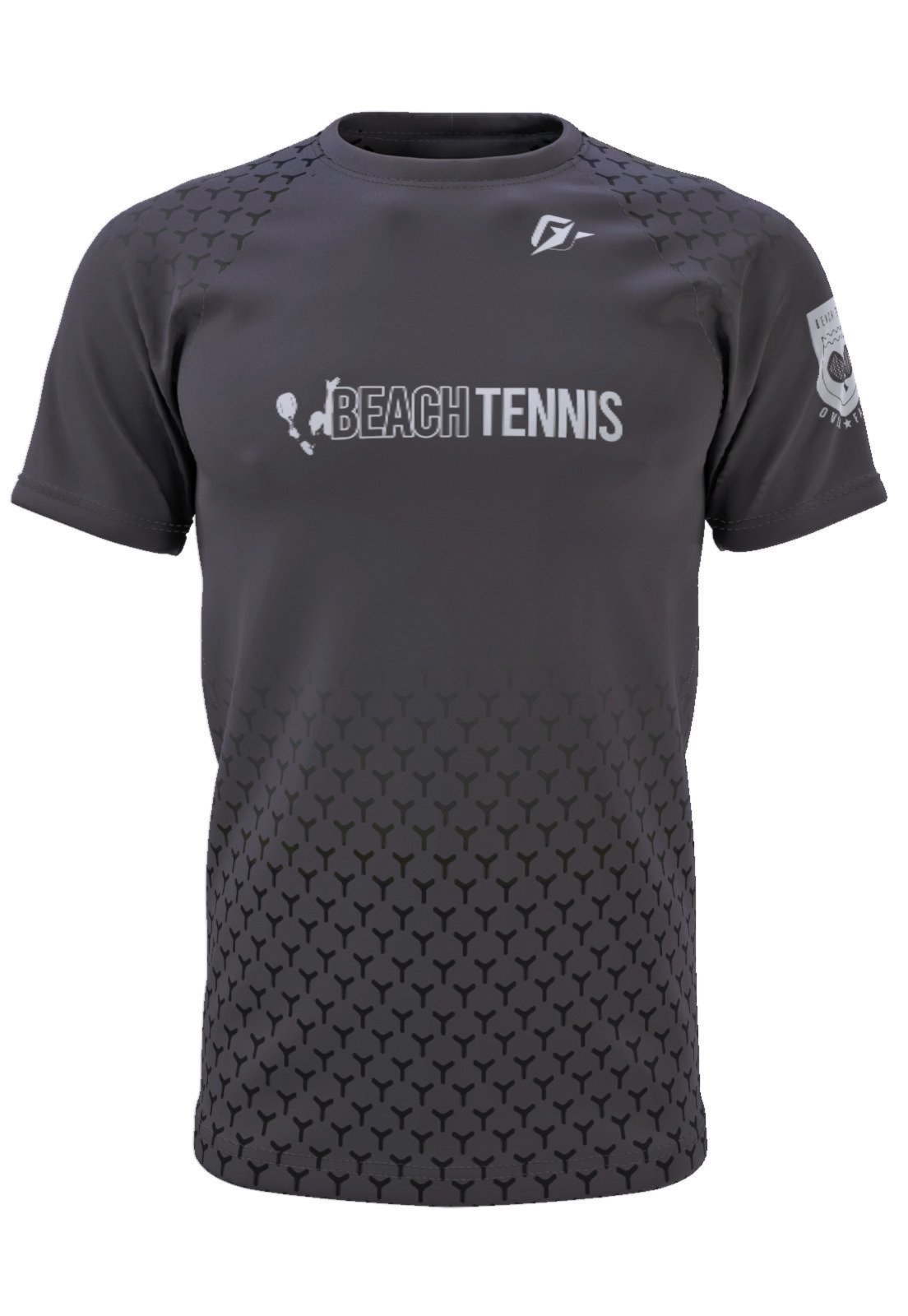 Camiseta Raglan Beach Tennis Unissex Classic Stars Cinza